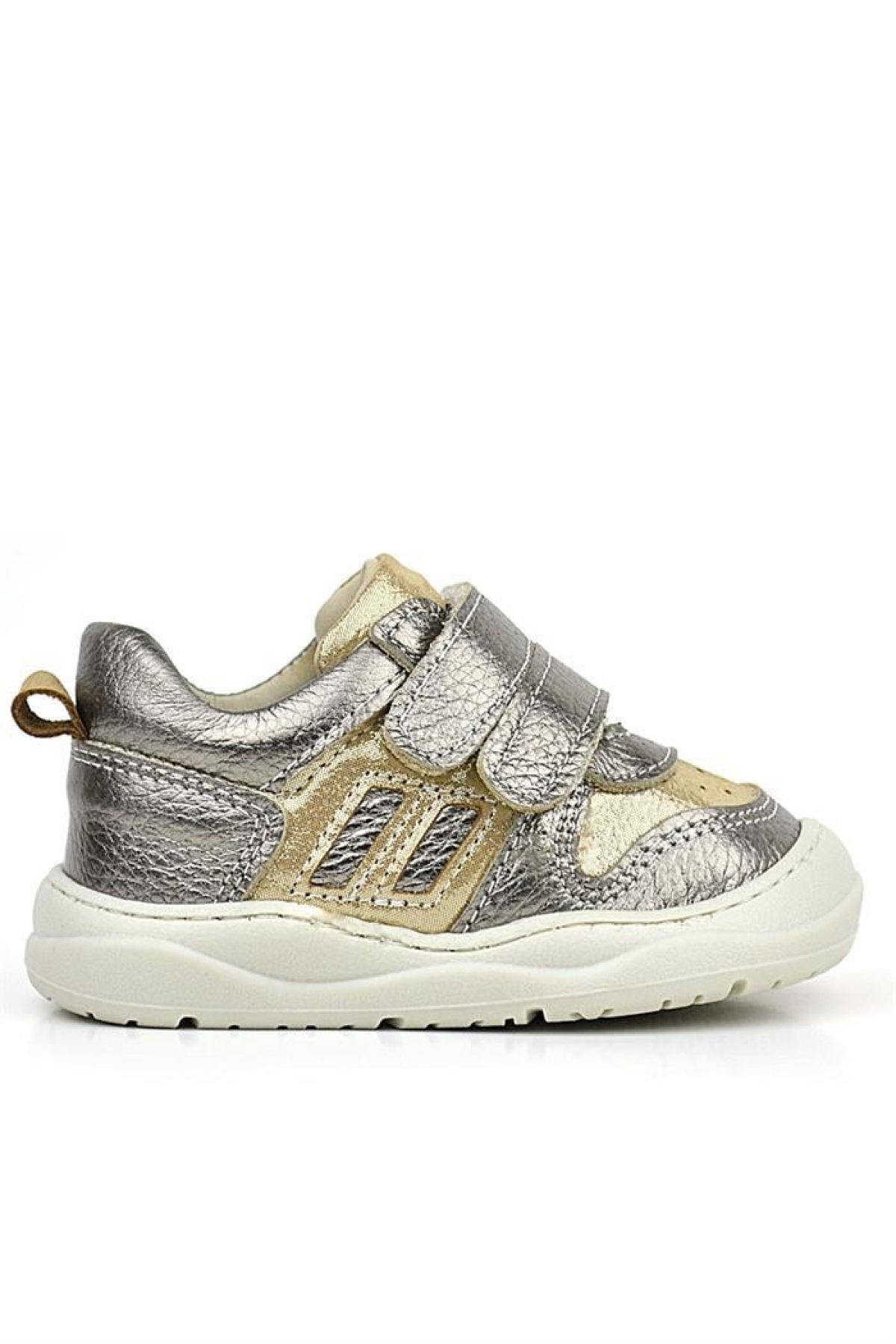 Schaggy Hakiki Deri Gold Bebek Spor Ayakkabı - Görsel 3