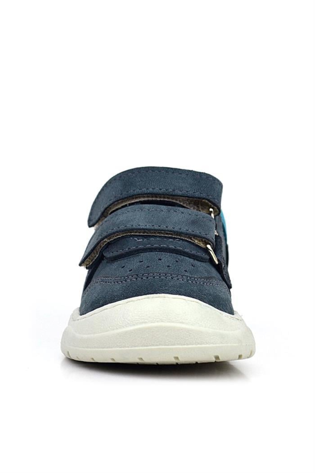 Schaggy Hakiki Deri Gri Bebek Spor Ayakkabı - Görsel 4