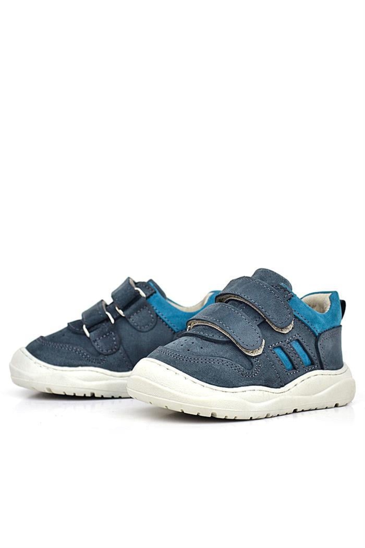 Schaggy Hakiki Deri Gri Bebek Spor Ayakkabı - Görsel 6
