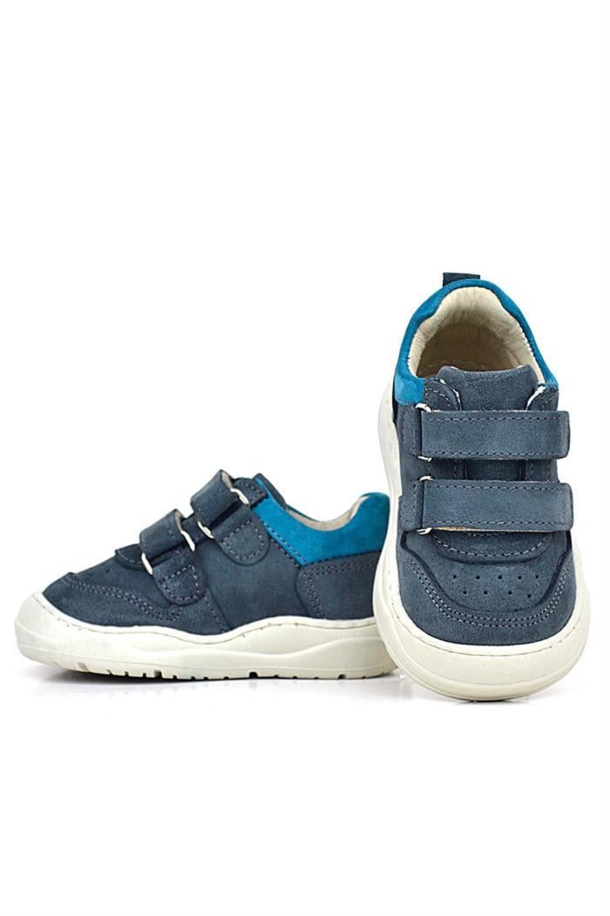 Schaggy Hakiki Deri Gri Bebek Spor Ayakkabı - Görsel 7