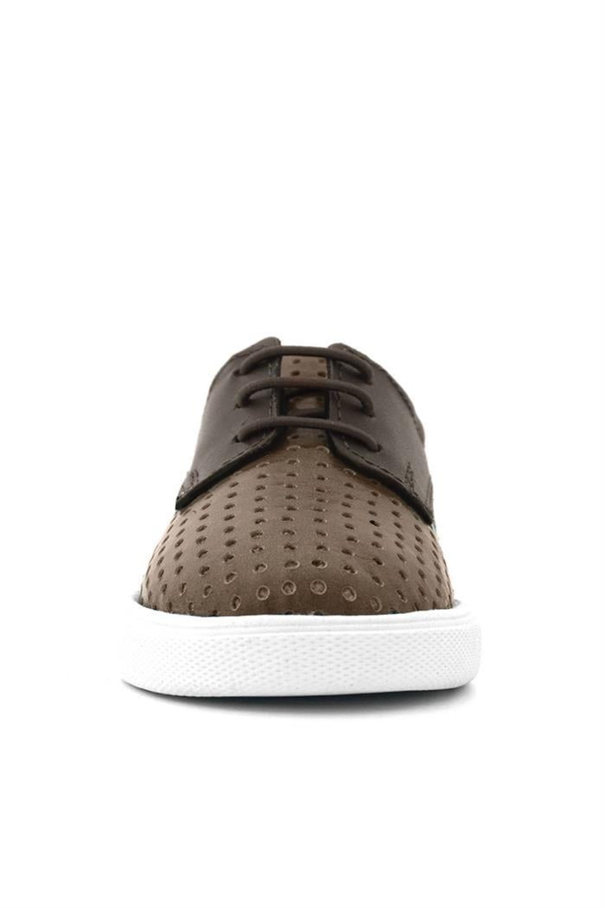 Hakiki Deri Kahverengi Lastikli Erkek Çocuk Günlük Ayakkabı - Görsel 5