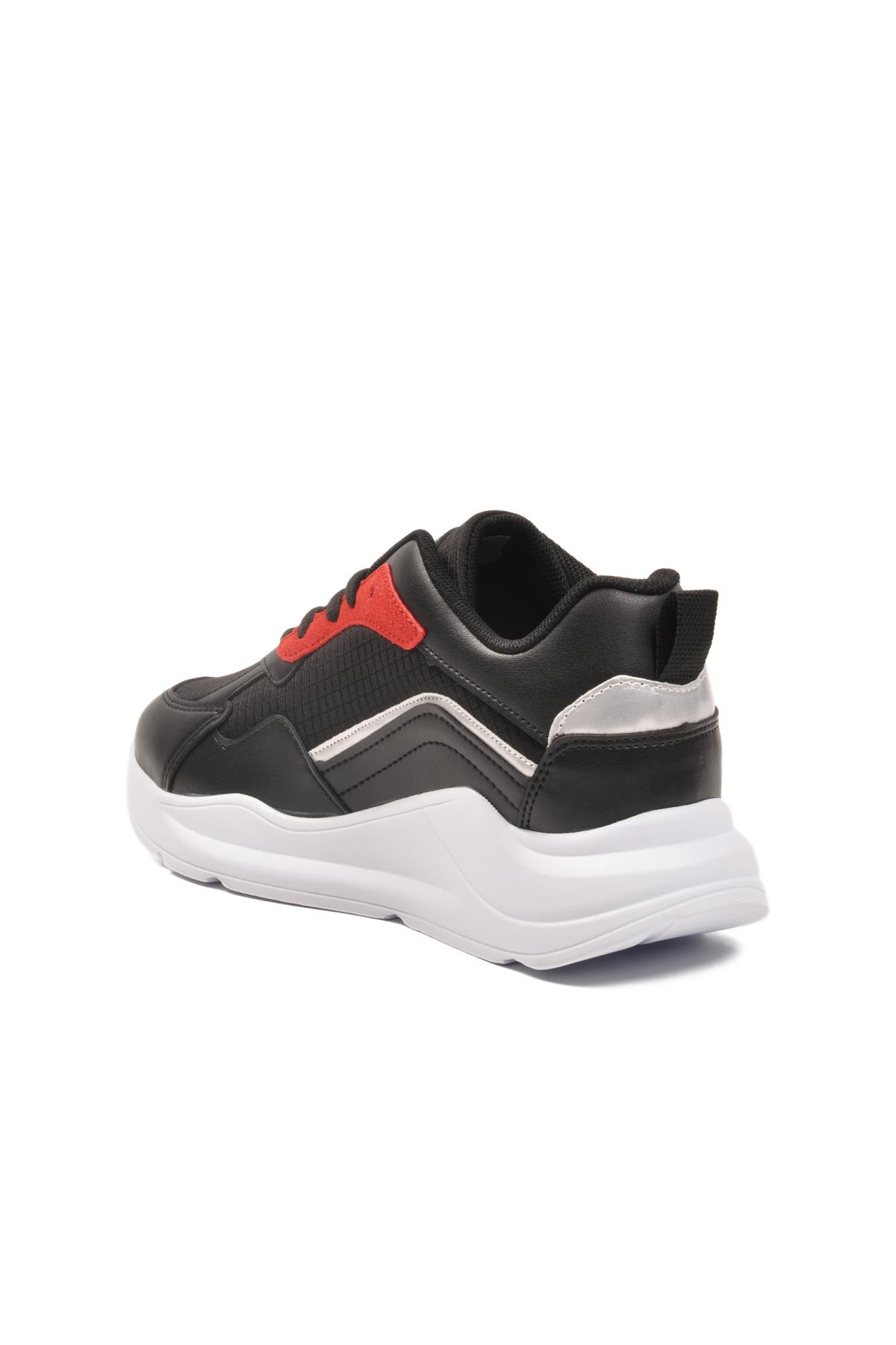 051 G Siyah-Bordo Unisex Spor Ayakkabı - Görsel 5