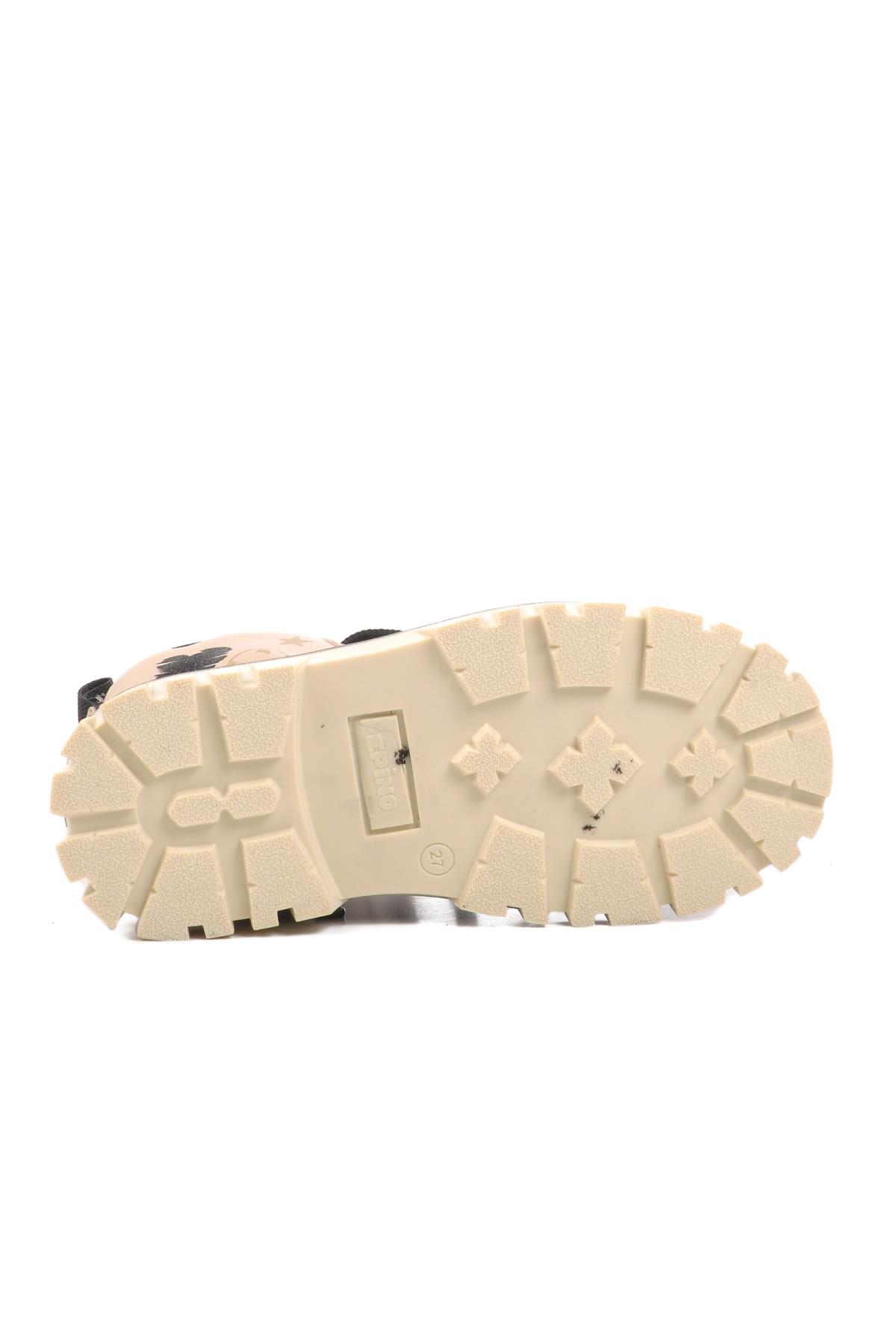 1791-P Krem İçi Polarlı Kız Çocuk Bot - Görsel 6