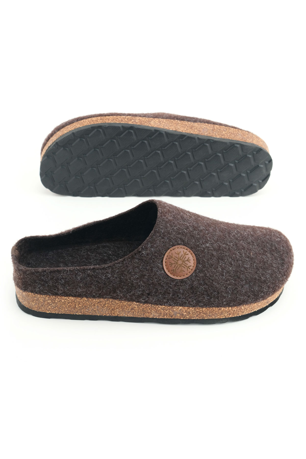 Kışlık Mantar Taban Ev Bahçe Rahat Taban Erkek Terlik - Görsel 6