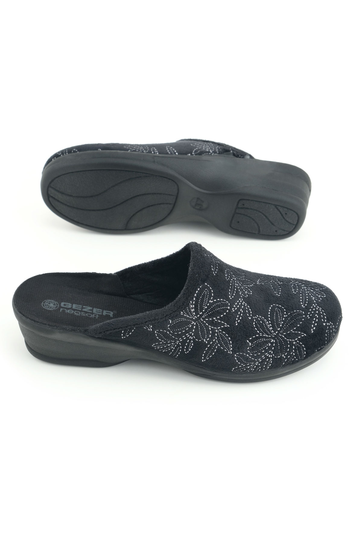 Kadın Kışlık Rahat Yüksek Taban Nakışlı Tasarım Ev Bahçe Terlik - Görsel 6