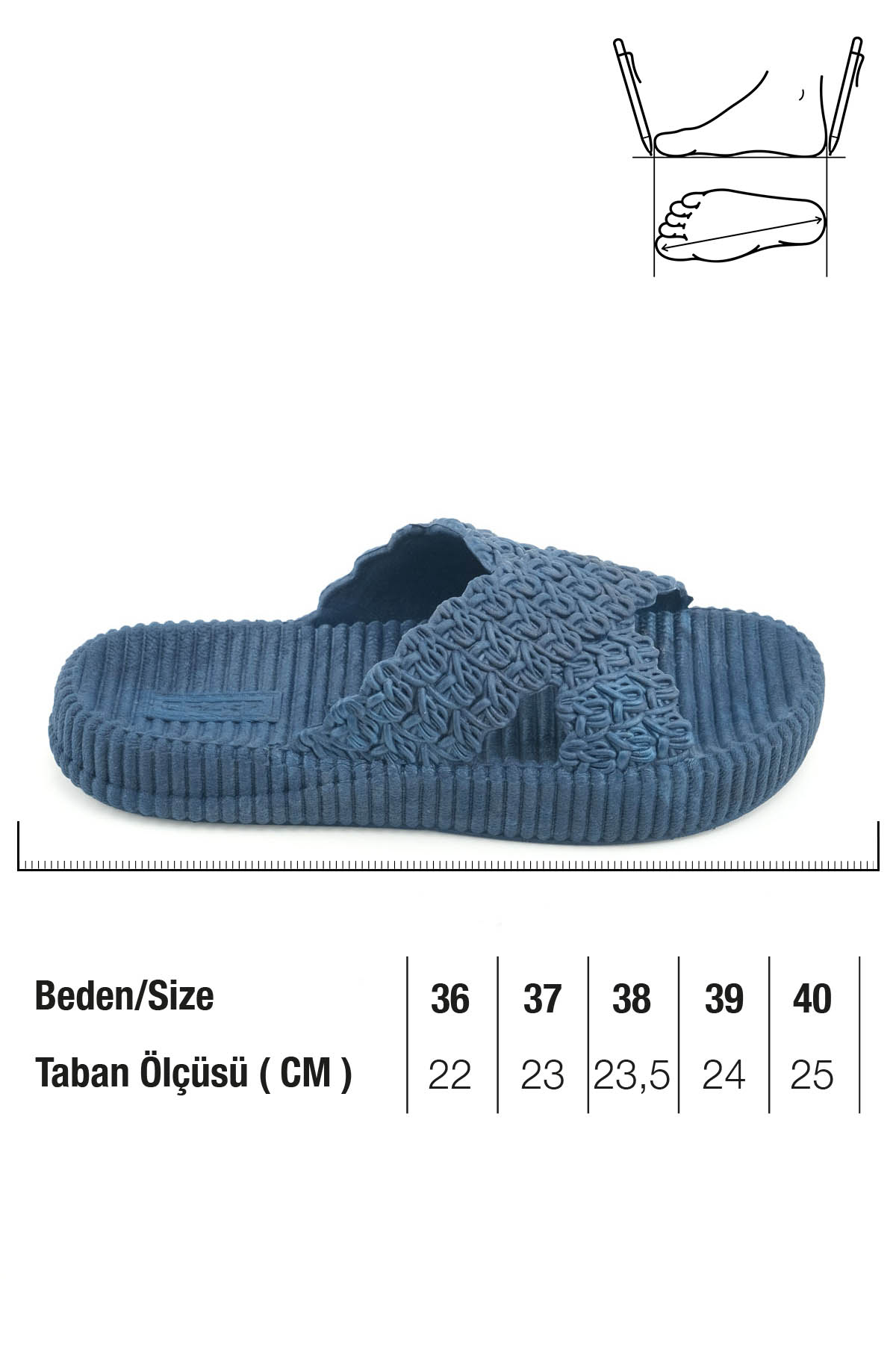 Kadın Yazlık Ev Banyo Islak Zemine Uygun Terlik - Görsel 3