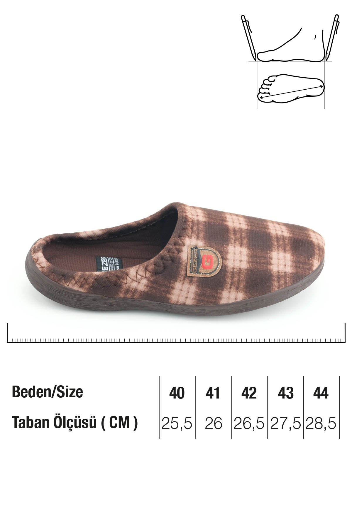 Erkek Kışlık Rahat Taban Ev Bahçe Terlik - Görsel 3