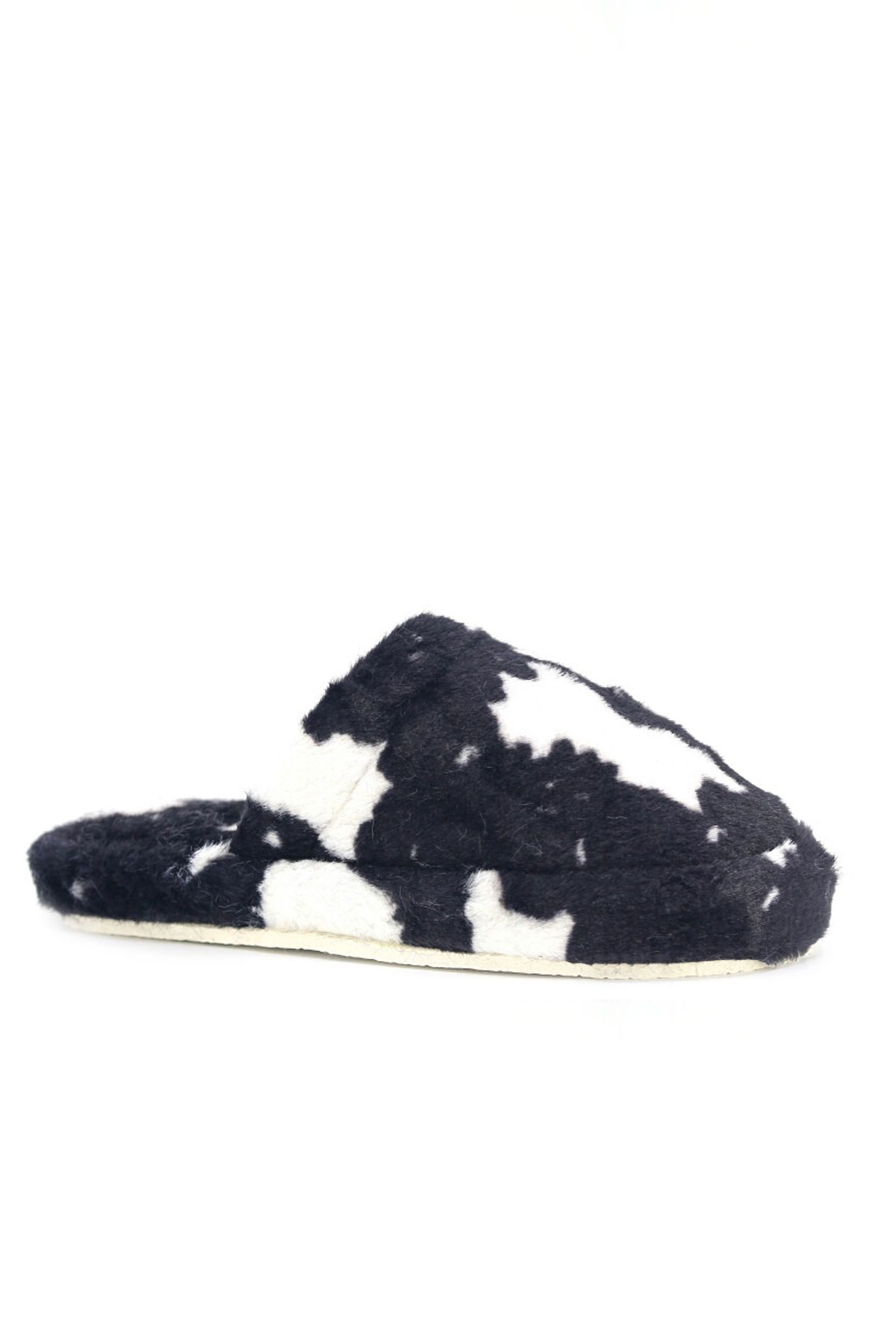 Kadın Desenli Peluş Yumuşak Hafif Ses Yapmayan Kaymaz Taban Çeyiz Bohça Kışlık Ev Terliği 1021-127-0004 - Görsel 2