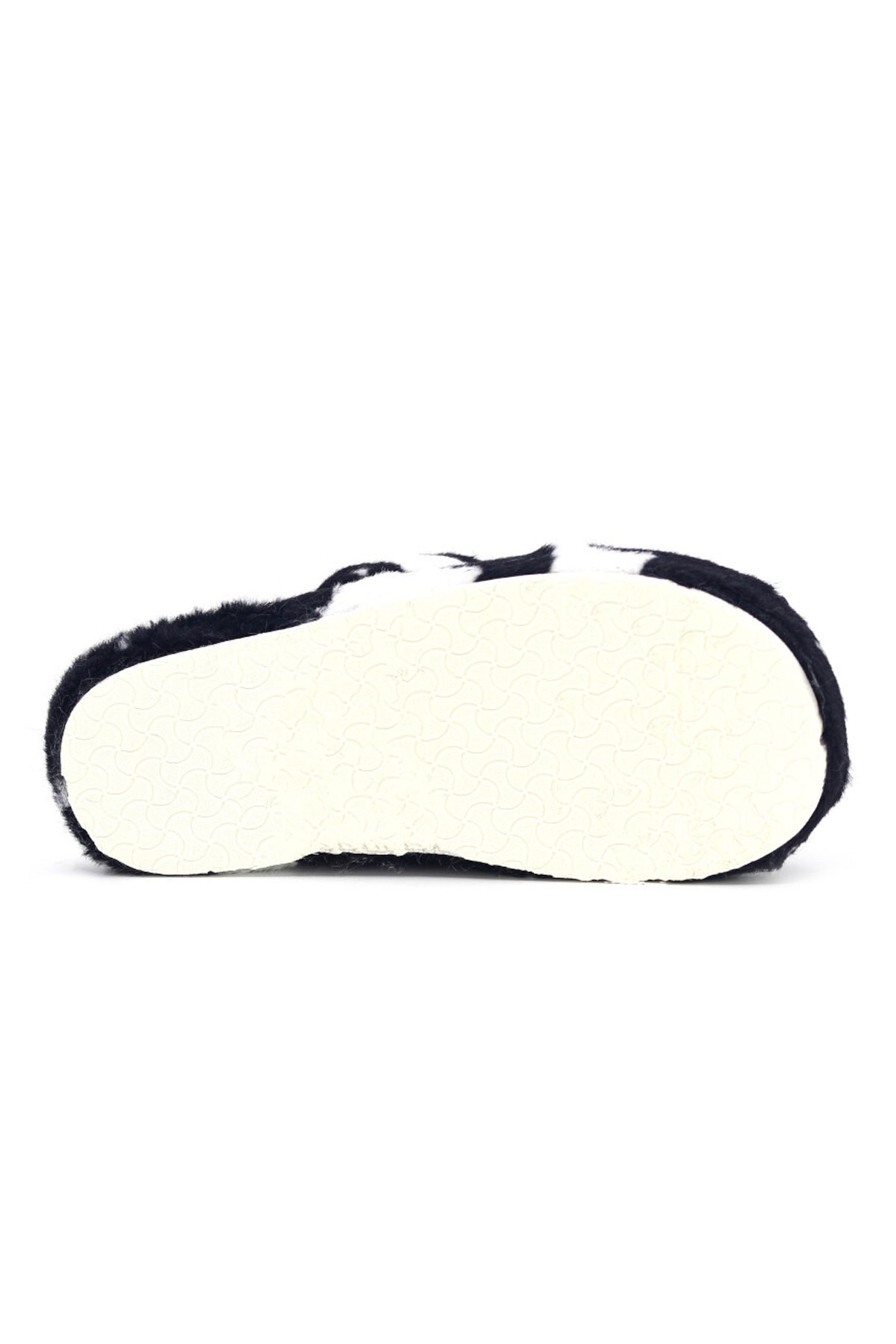 Kadın Desenli Peluş Yumuşak Hafif Ses Yapmayan Kaymaz Taban Çeyiz Bohça Kışlık Ev Terliği 1021-127-0004 - Görsel 4