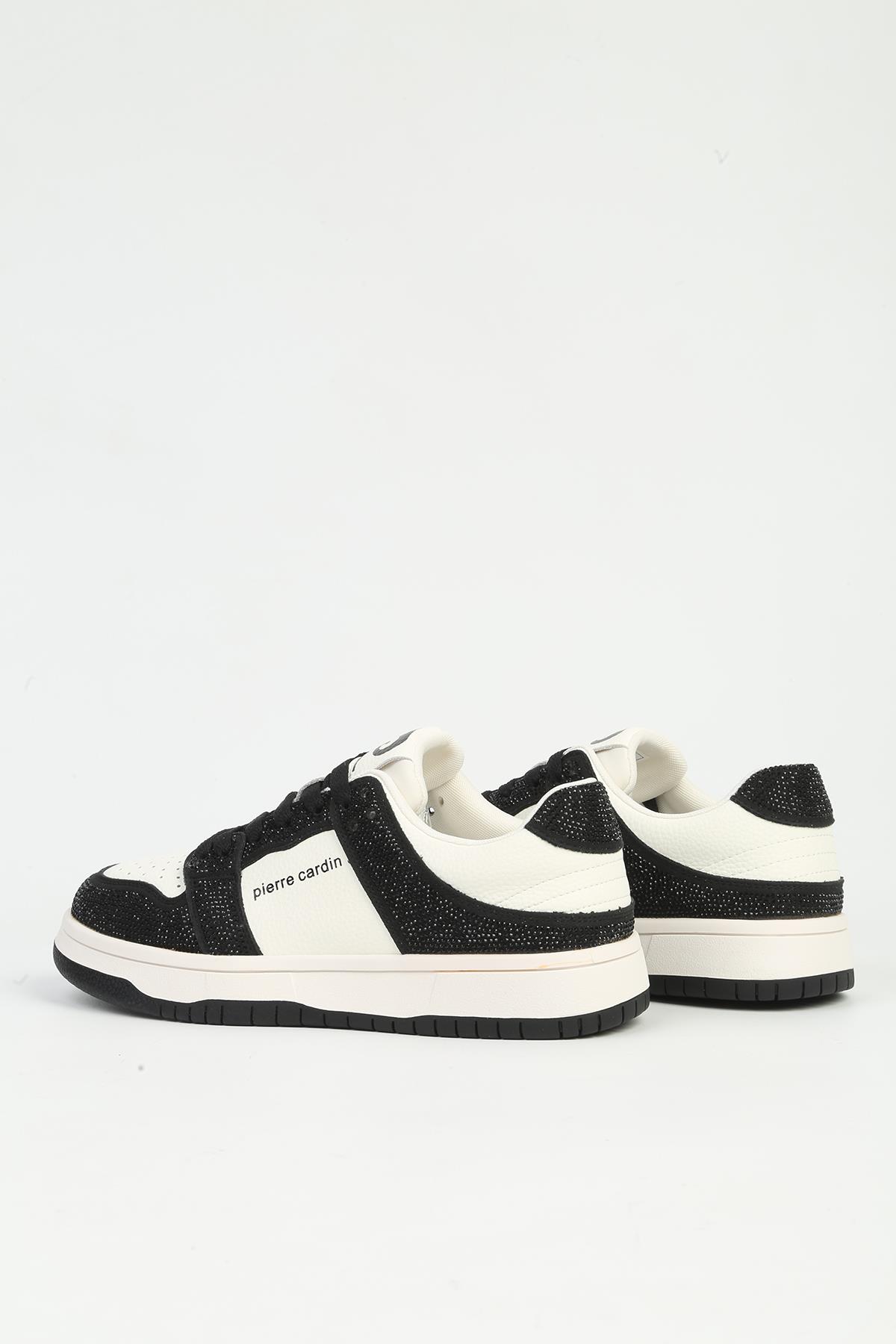 Siyah Beyaz Kadın Spor Ayakkabı İTHAL PCI-11505 - Görsel 4