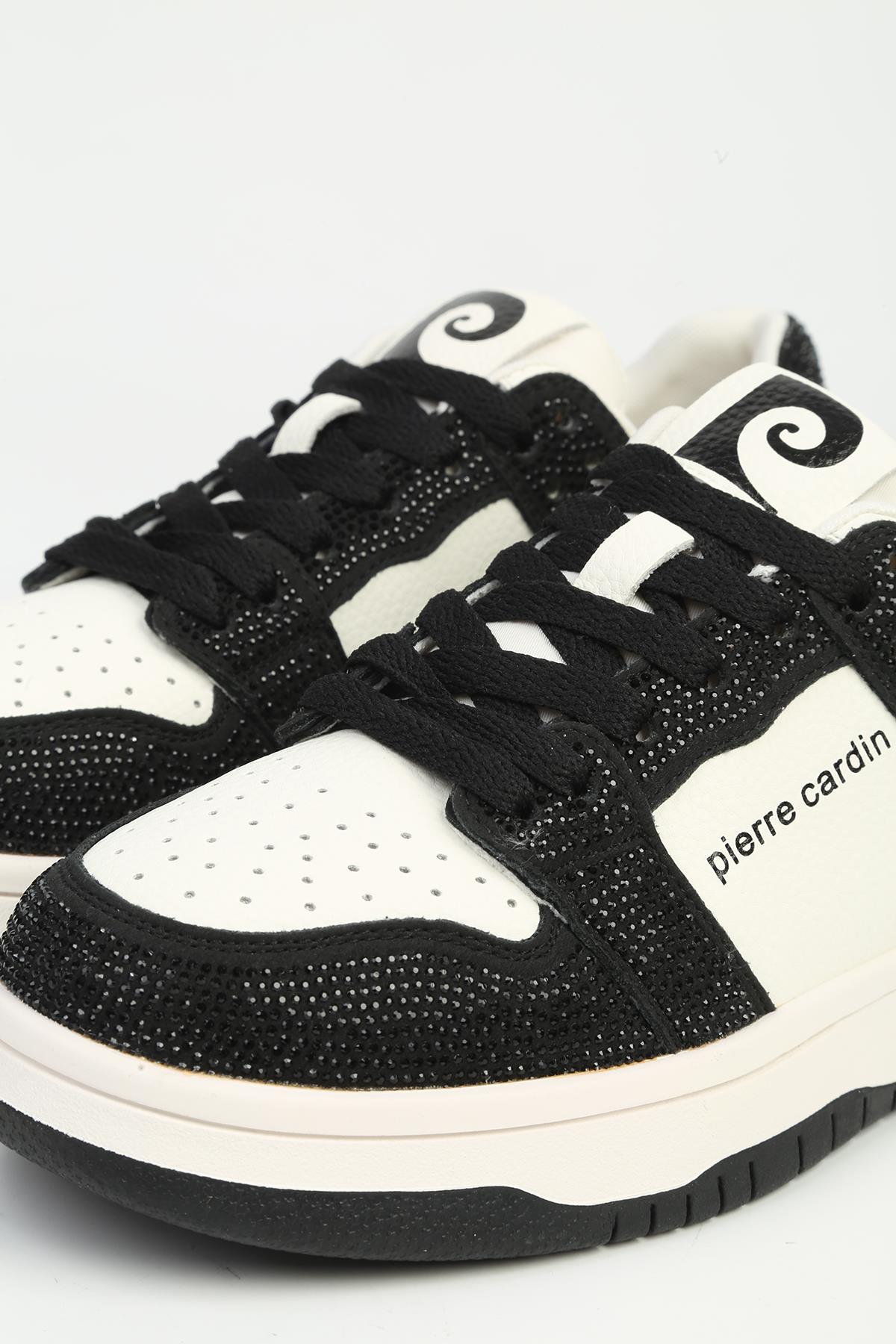 Siyah Beyaz Kadın Spor Ayakkabı İTHAL PCI-11505 - Görsel 5