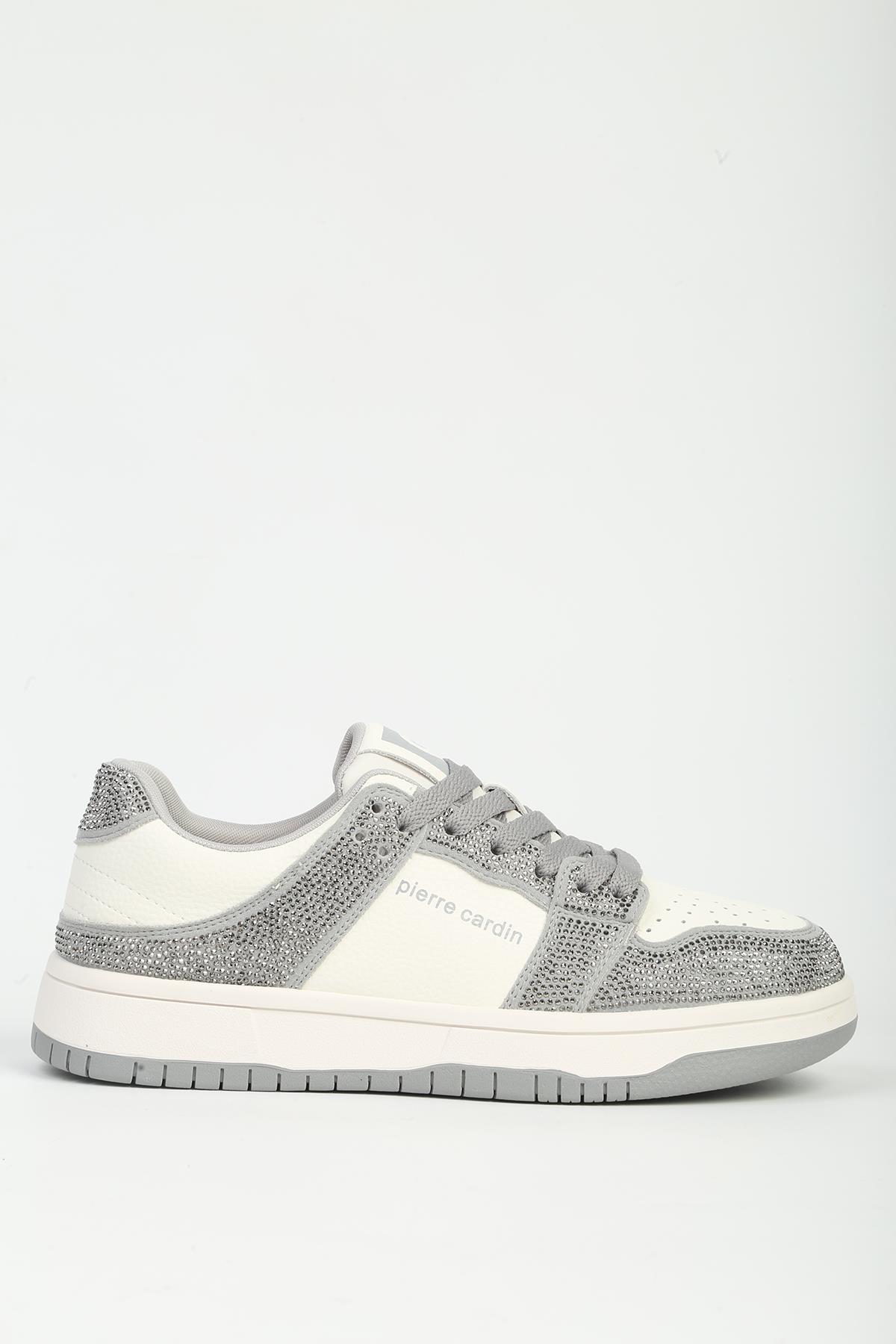 Beyaz Füme Kadın Spor Ayakkabı İTHAL PCI-11505 - Görsel 2