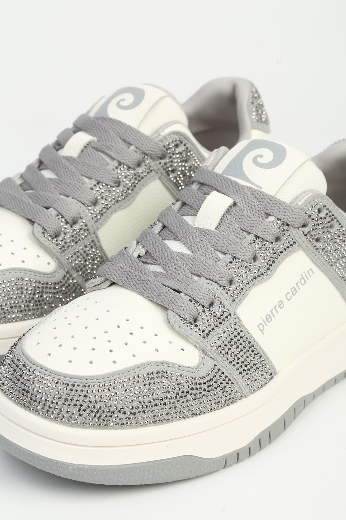 Beyaz Füme Kadın Spor Ayakkabı İTHAL PCI-11505 - Görsel 3