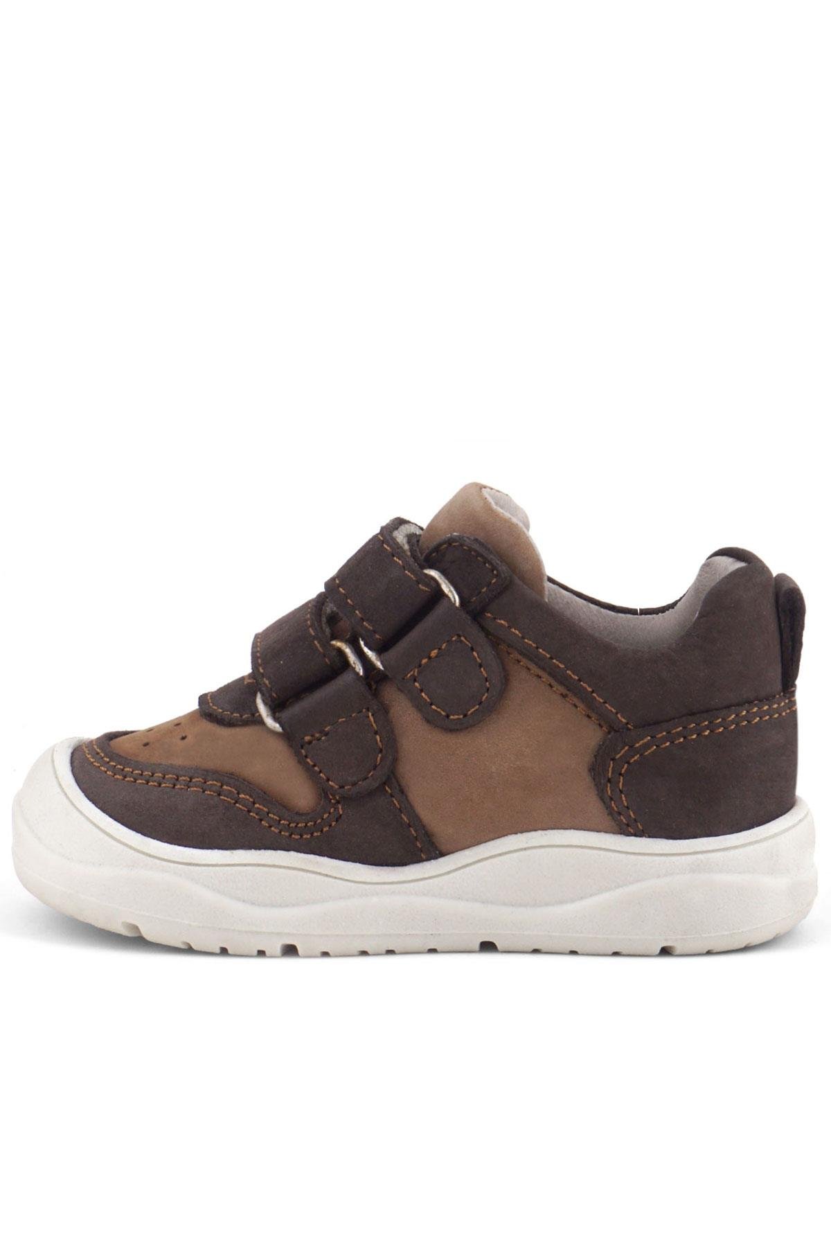 Schaggy Hakiki Deri Kahve Bebek Spor Ayakkabı - Görsel 5