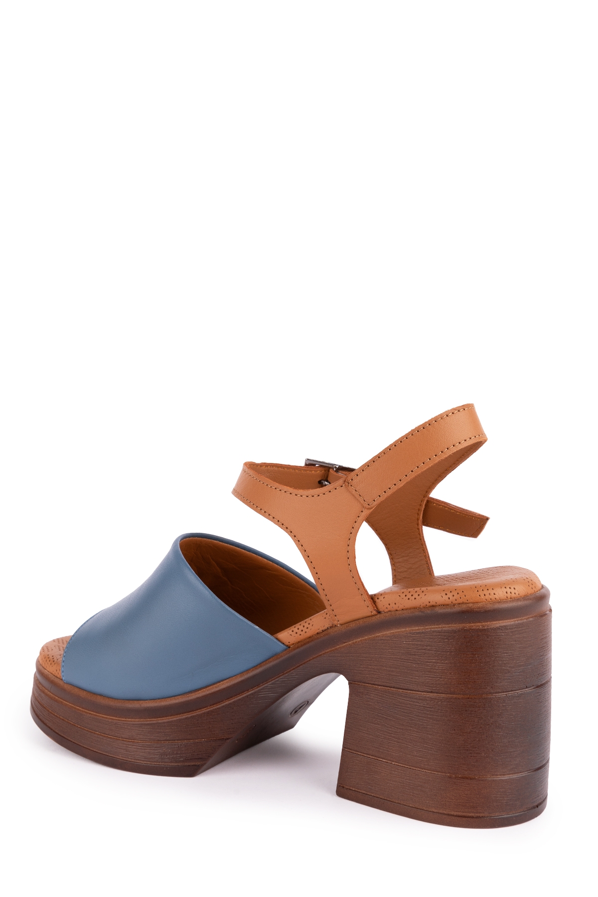 Gondol Kadın Hakiki Deri Platform Topuklu Sandalet msa.34 - Görsel 6