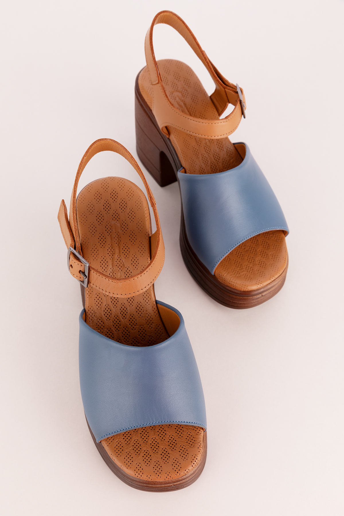 Gondol Kadın Hakiki Deri Platform Topuklu Sandalet msa.34 - Görsel 8