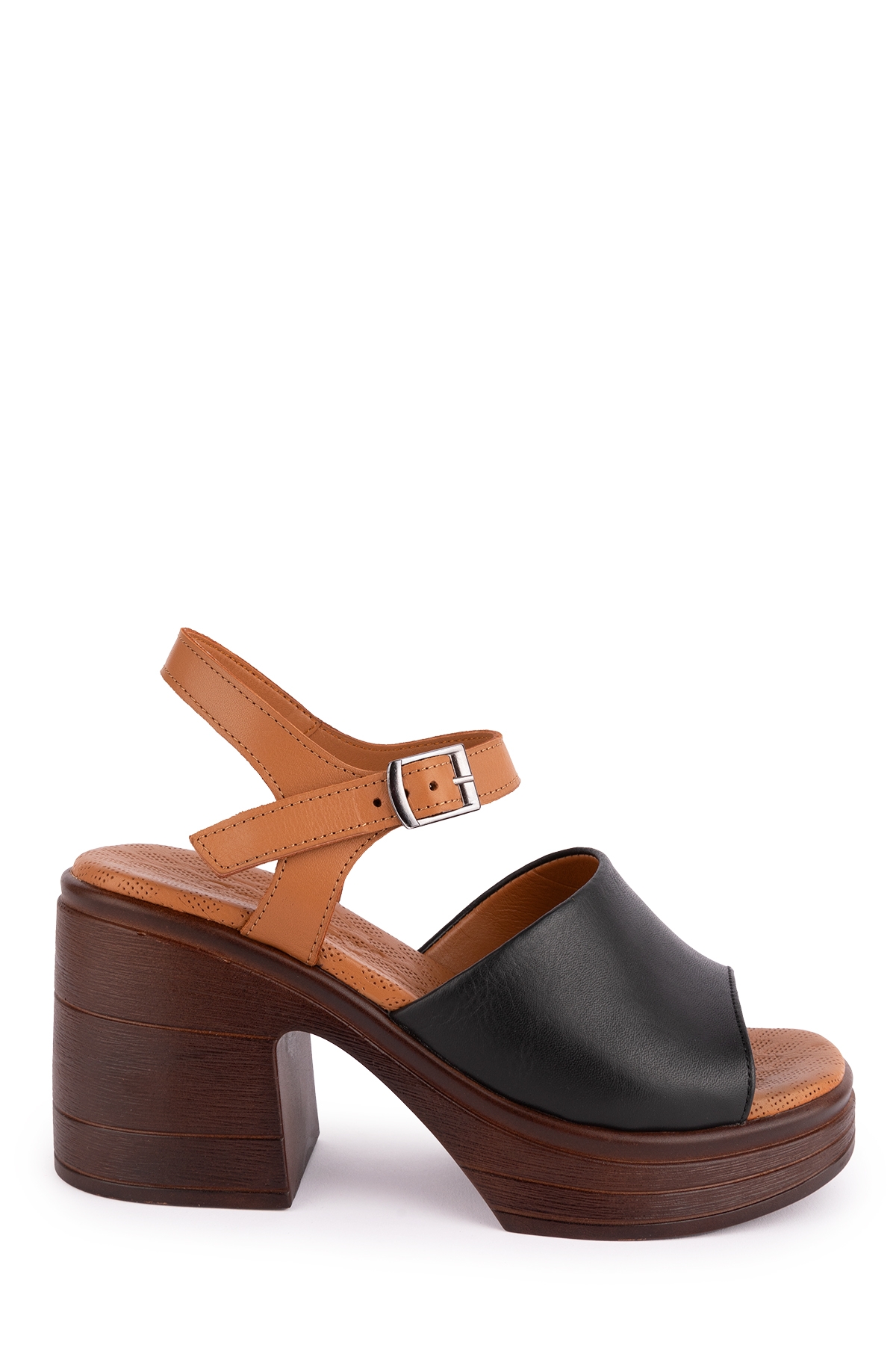 Gondol Kadın Hakiki Deri Platform Topuklu Sandalet msa.34 - Görsel 4