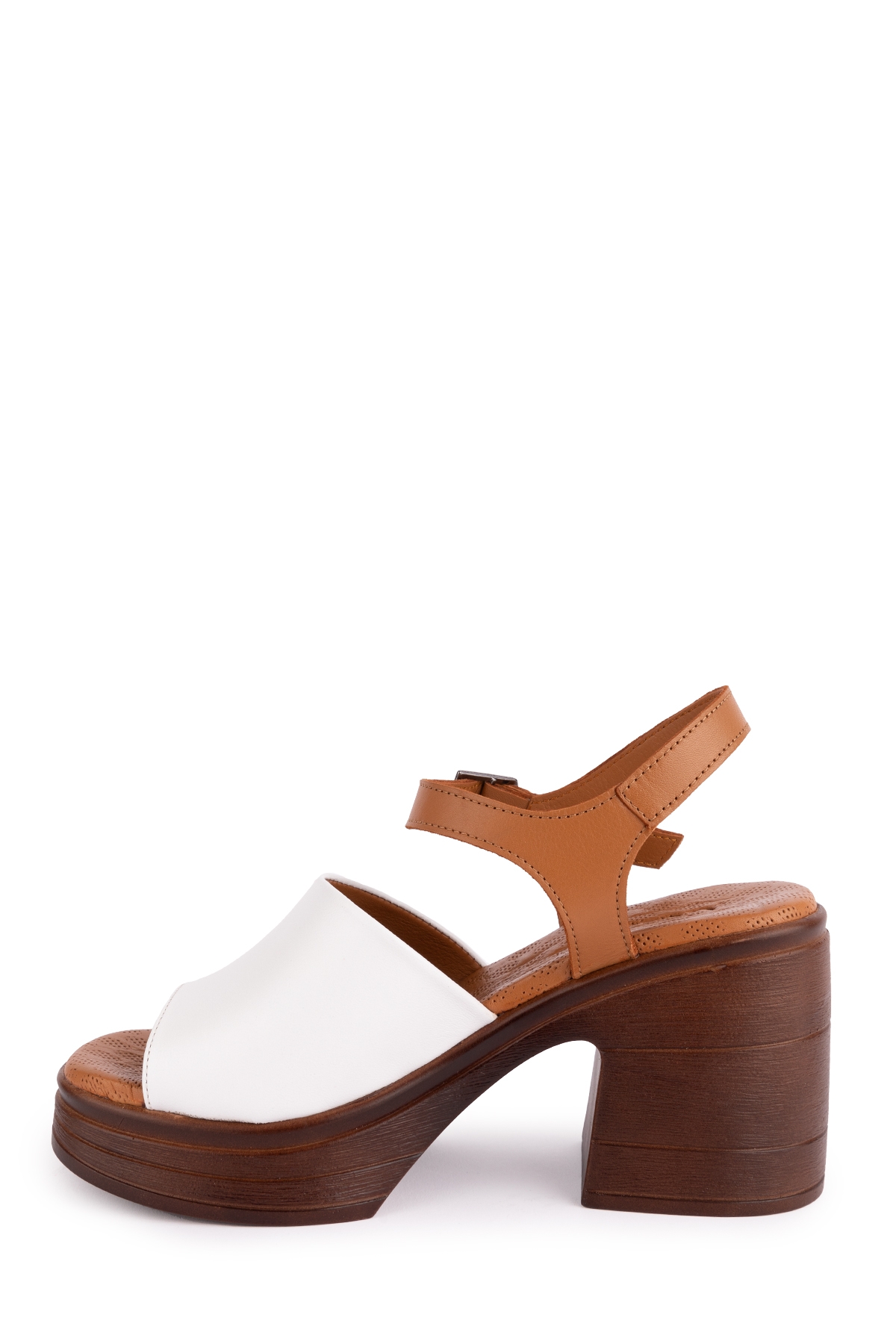 Gondol Kadın Hakiki Deri Platform Topuklu Sandalet msa.34 - Görsel 5