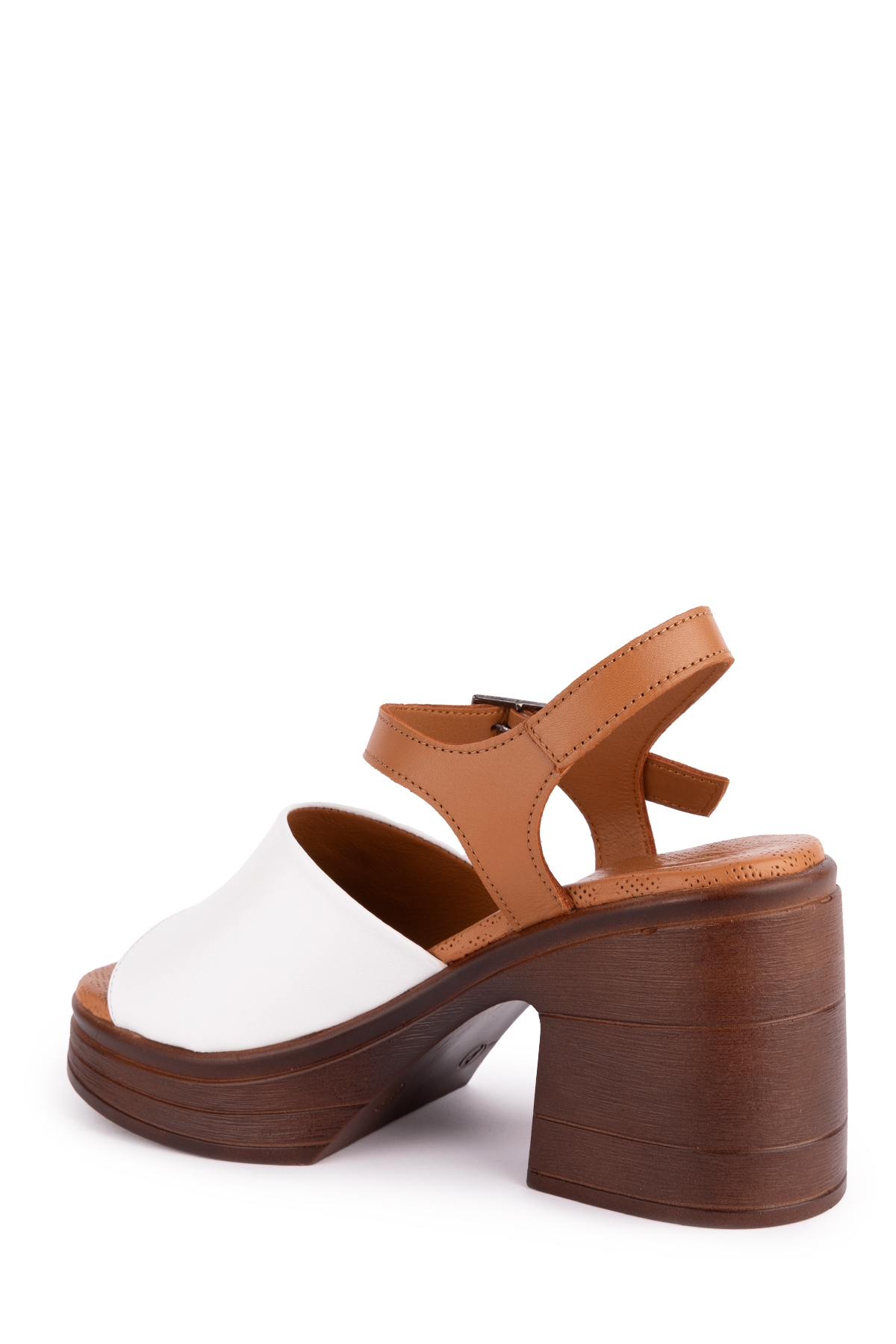 Gondol Kadın Hakiki Deri Platform Topuklu Sandalet msa.34 - Görsel 6