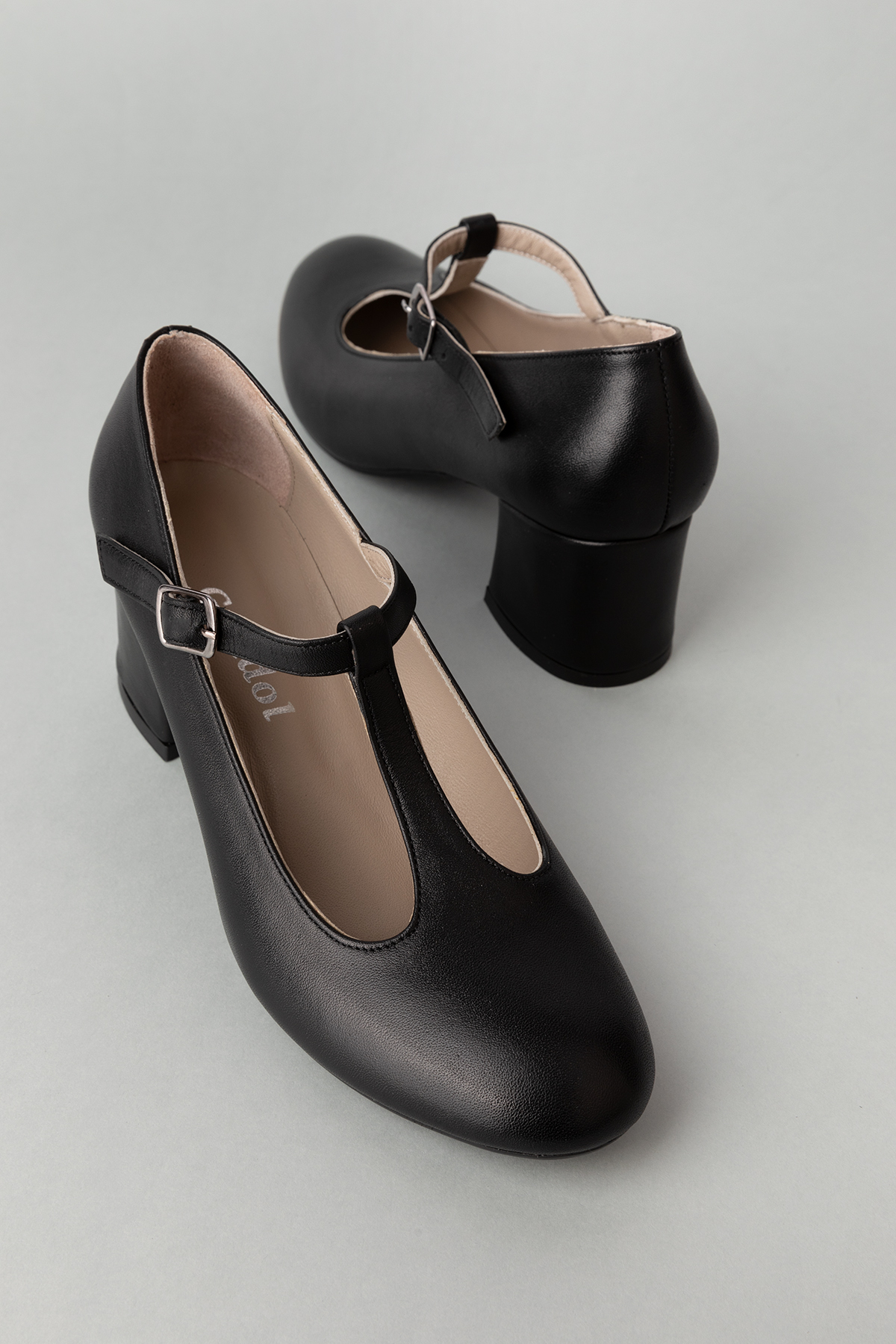 Gondol Hakiki Deri Orta Boy Topuklu Ayakkabı vdt.20 - Görsel 8
