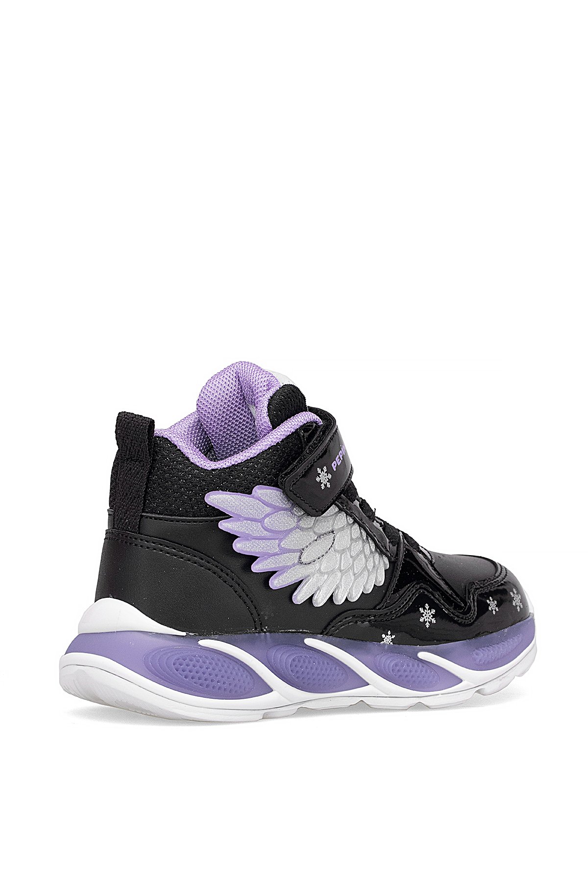 FK25-2040 Filet Kız Çocuk Sneaker Bot Siyah - Lila - Görsel 5