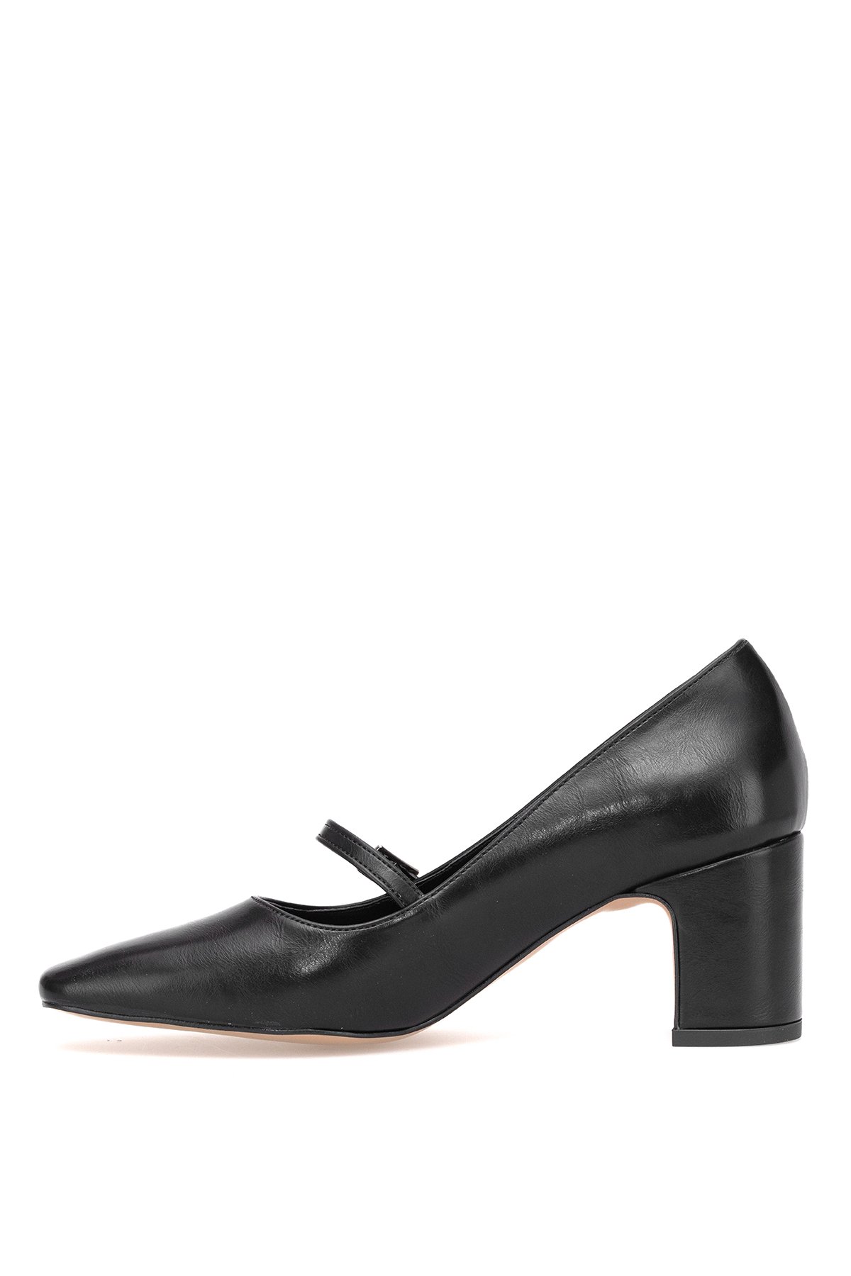 Elit PM207 K1 Kadın Klasik Topuklu Ayakkabı Siyah - Görsel 4
