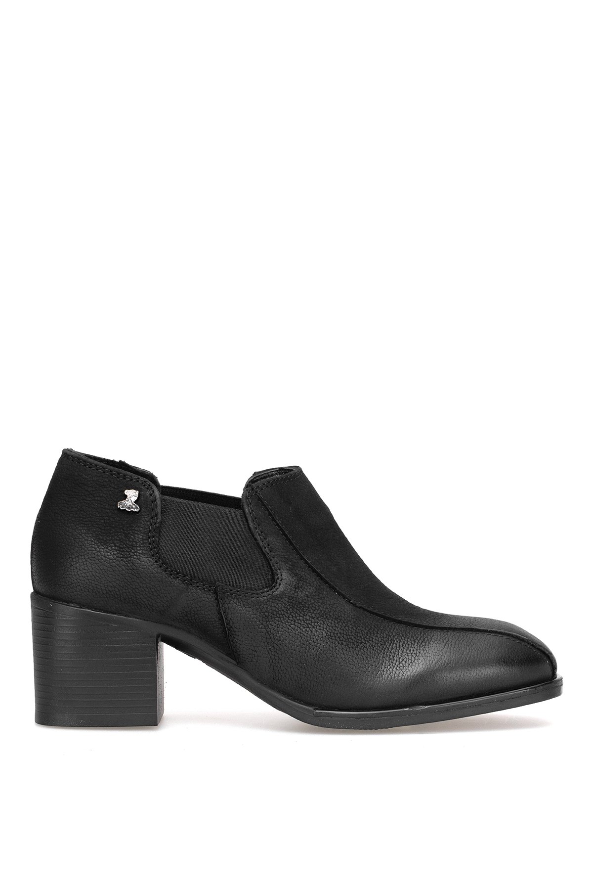 2512708K Kadın Hakiki Deri Klasik Topuklu Ayakkabı Siyah - Görsel 2