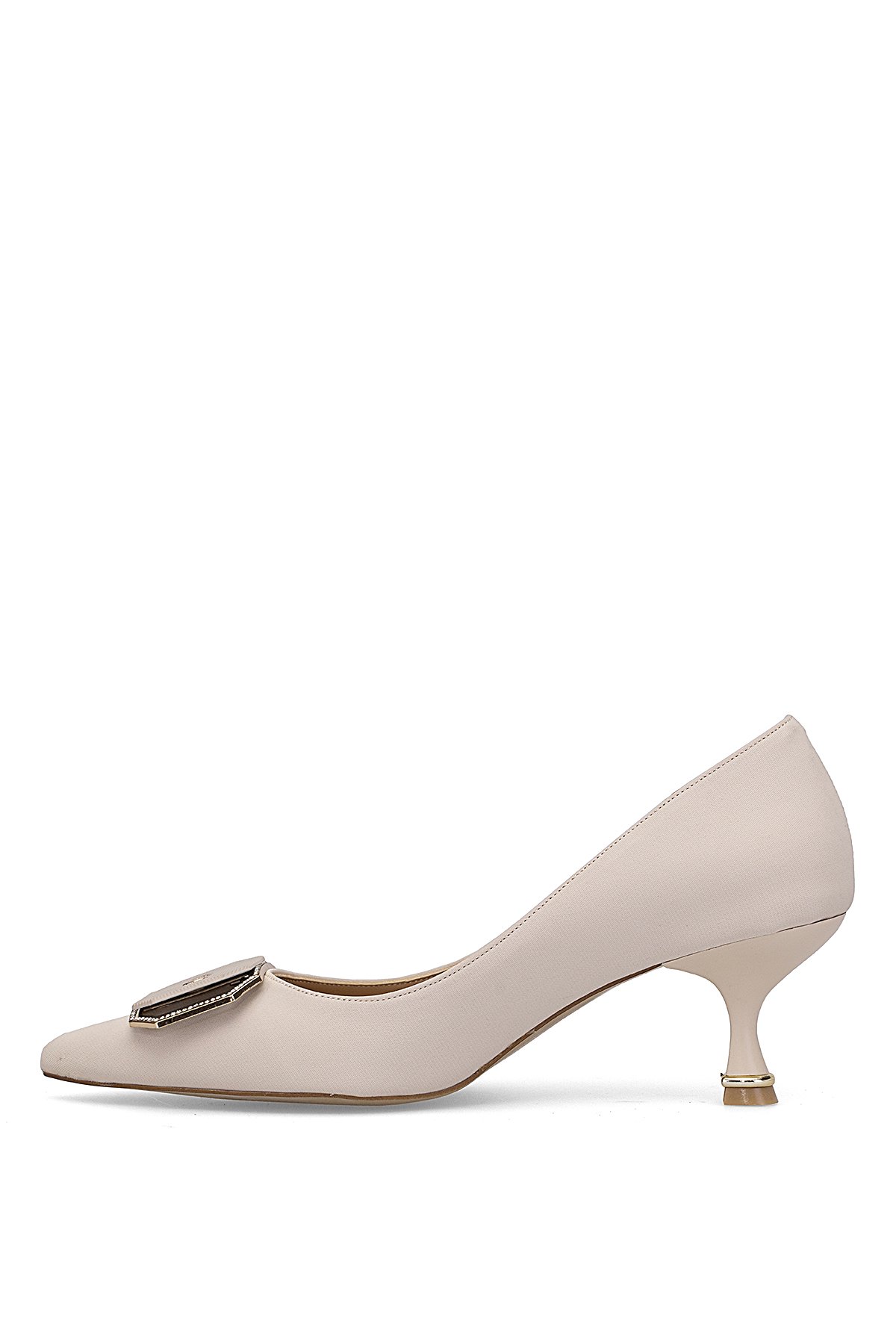 Elit PM492 K1501 Kadın Klasik Topuklu Ayakkabı Ten - Görsel 4