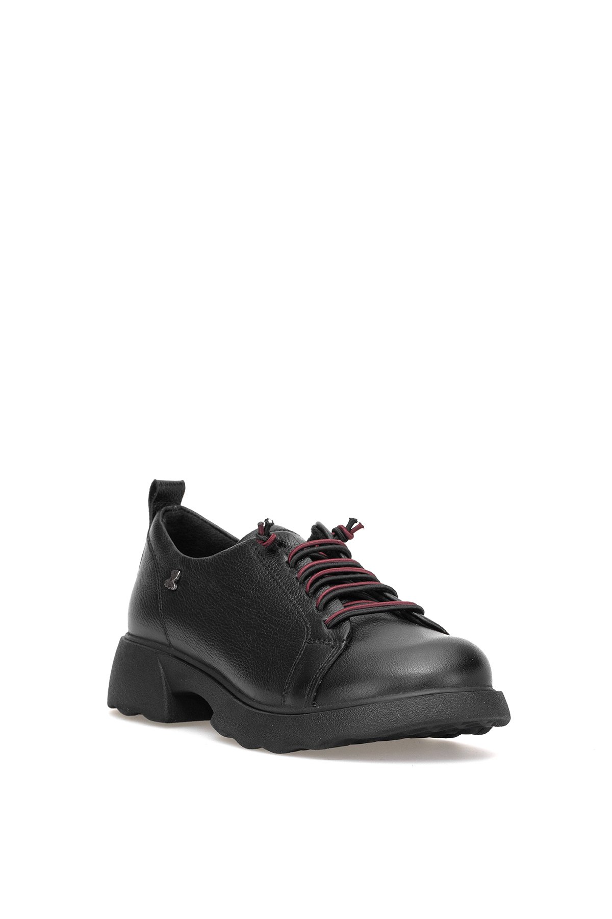 2553801K Kadın Hakiki Deri Casual Ayakkabı Siyah - Görsel 3