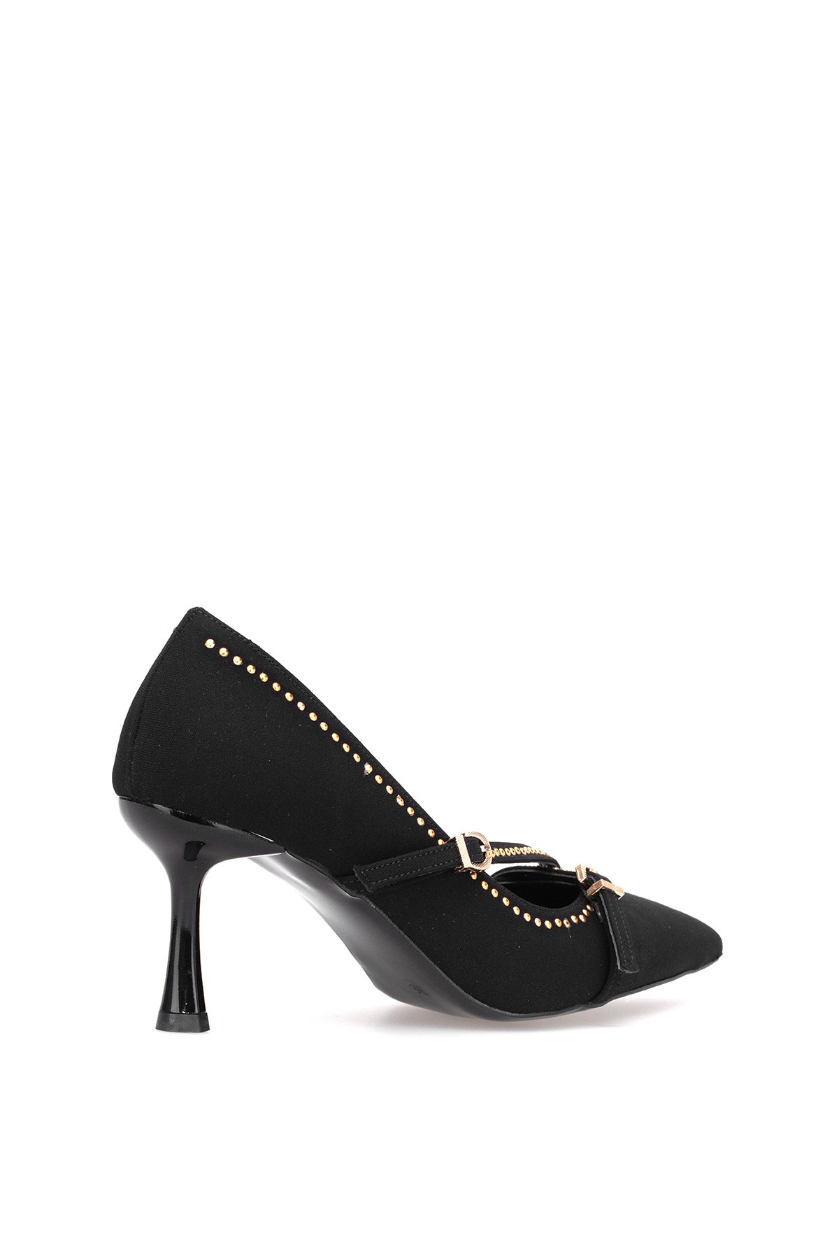 Elit PM492 K1750 Kadın Klasik Topuklu Ayakkabı Siyah - Görsel 5