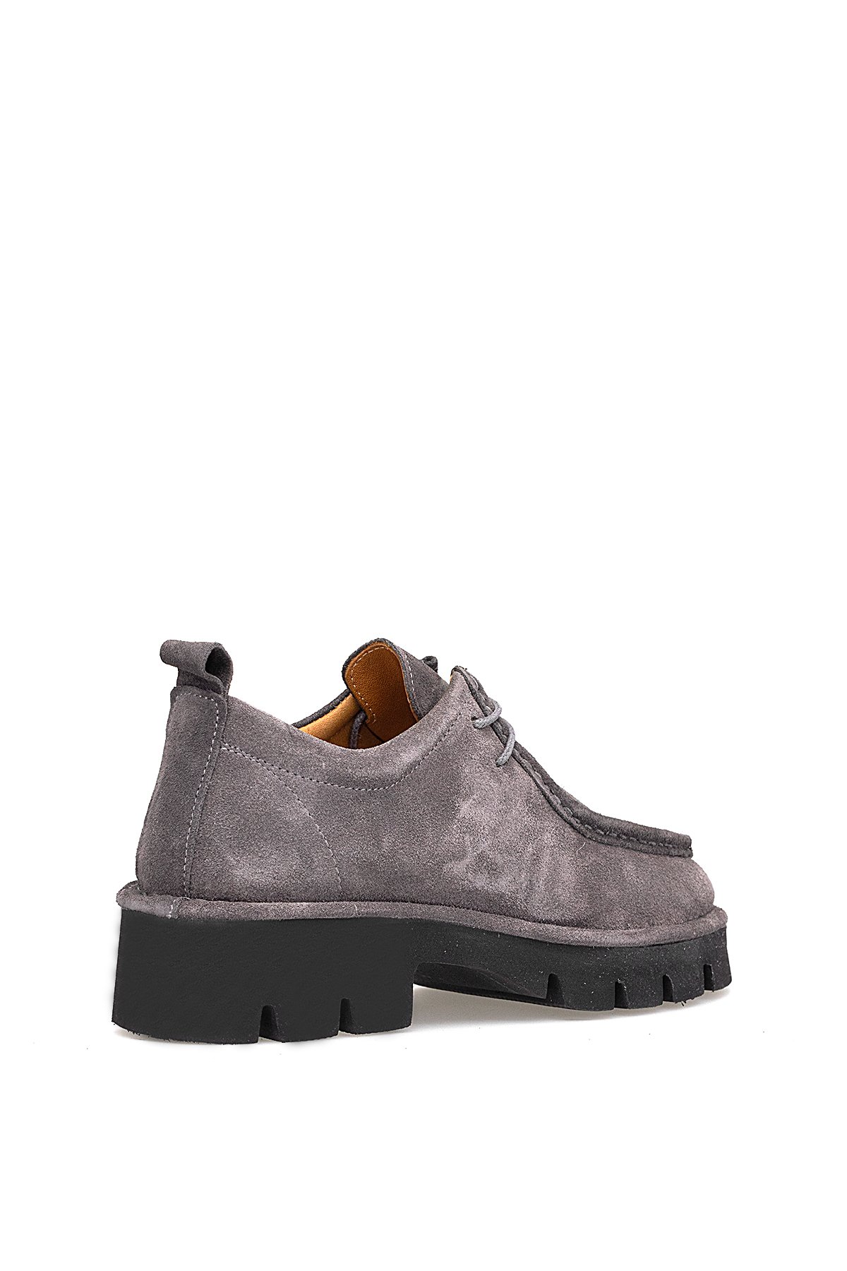 25390508K Kadın Hakiki Deri Casual Ayakkabı Gri - Görsel 5