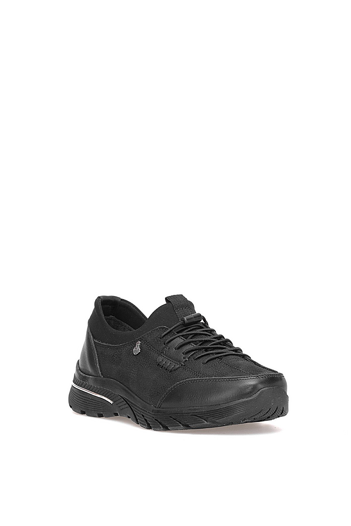 Elit ERLPLV061 Kadın Hakiki Deri Ortopedik Casual Ayakkabı Siyah - Görsel 3