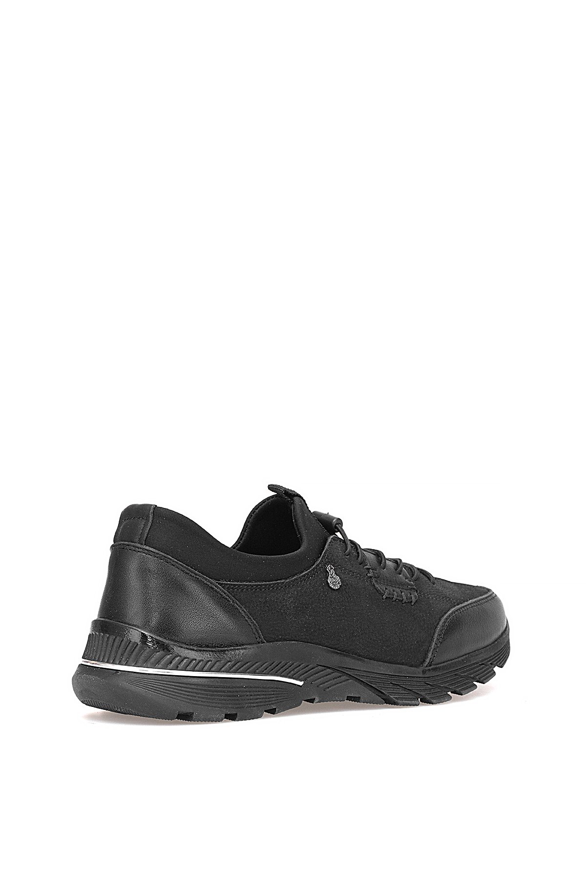 Elit ERLPLV061 Kadın Hakiki Deri Ortopedik Casual Ayakkabı Siyah - Görsel 5