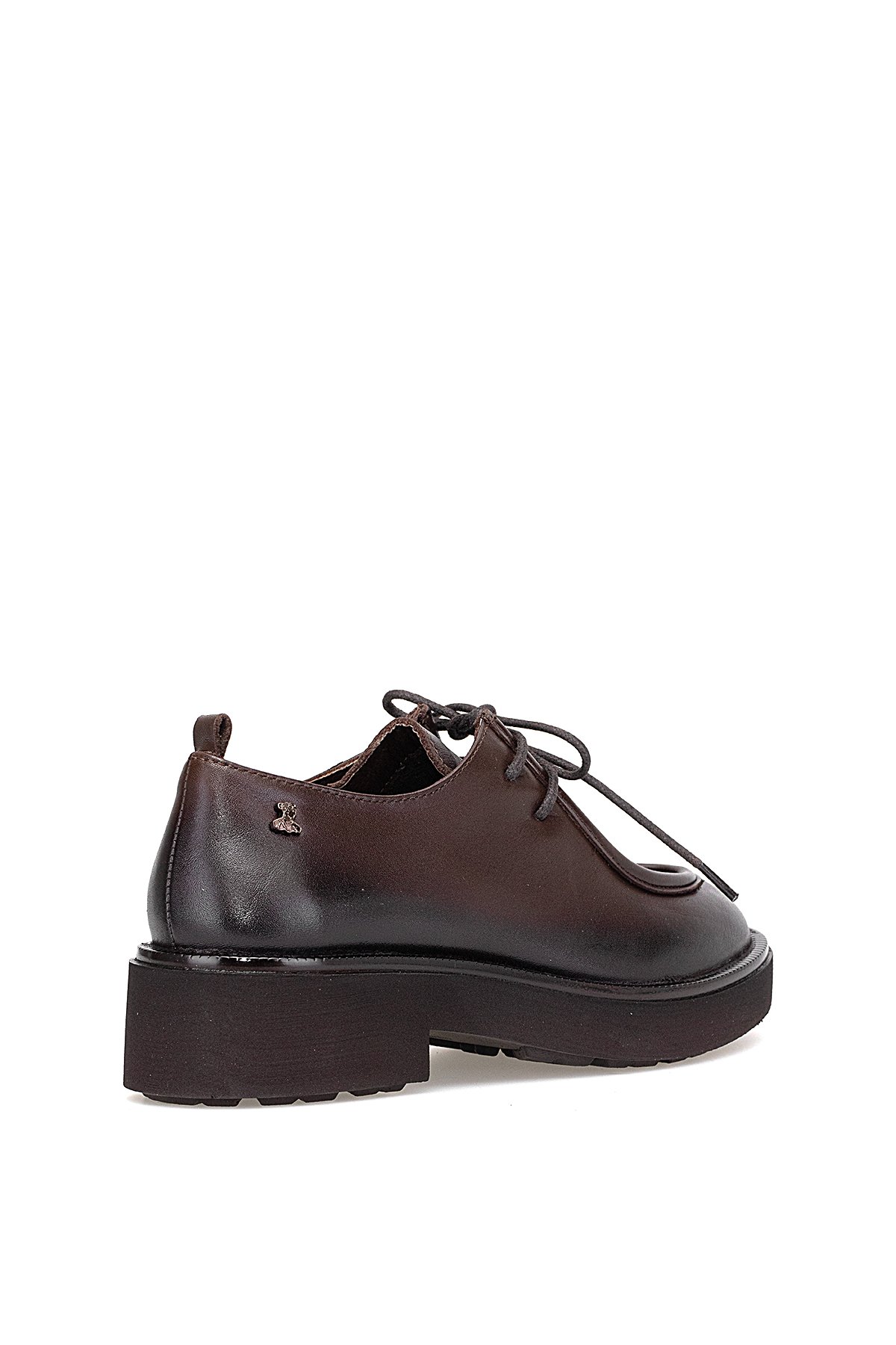 2411550K Kadın Hakiki Deri Casual Ayakkabı Kahverengi - Görsel 5