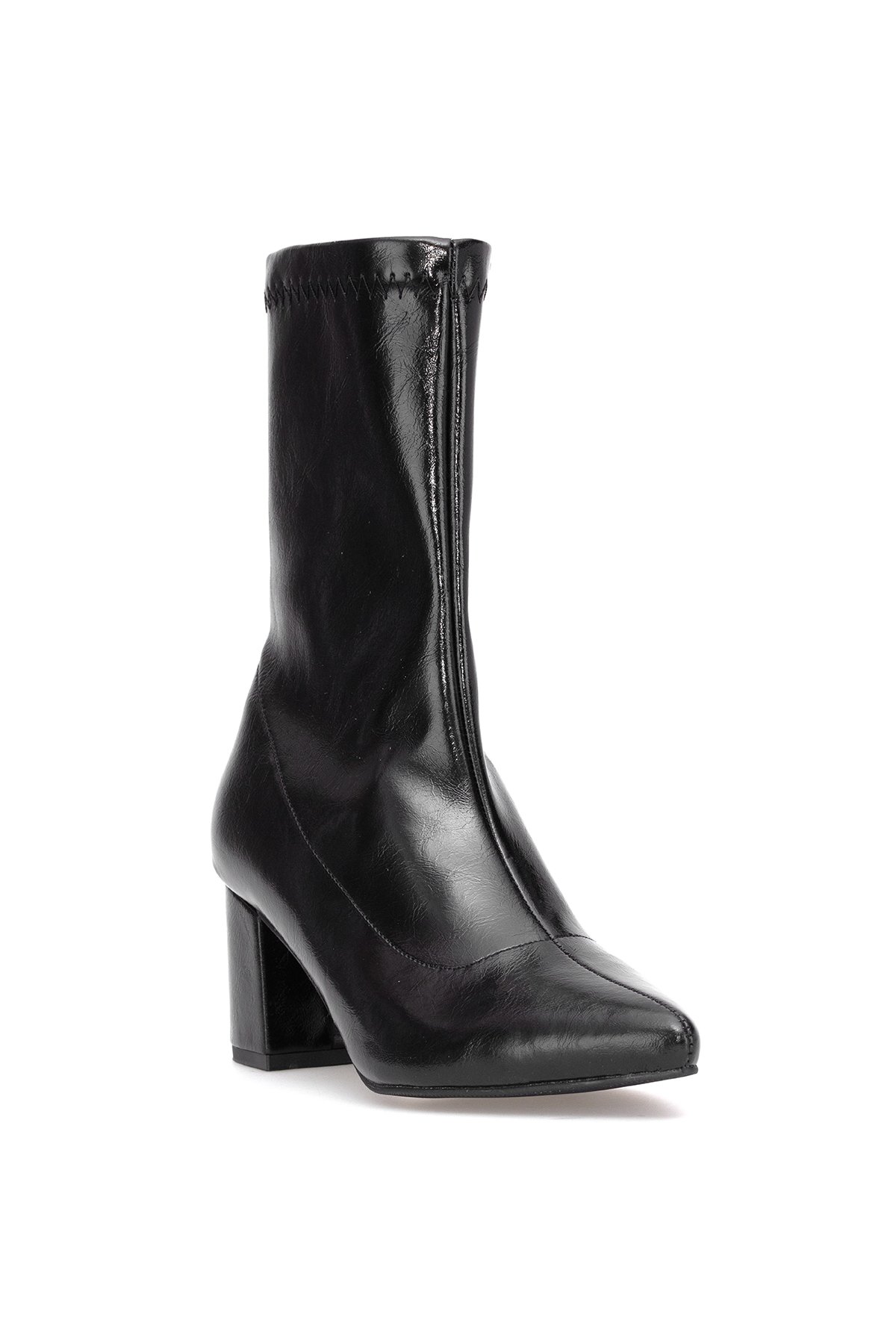 Elit PM08 K1783-2 Kadın Topuklu Bot Siyah - Görsel 3