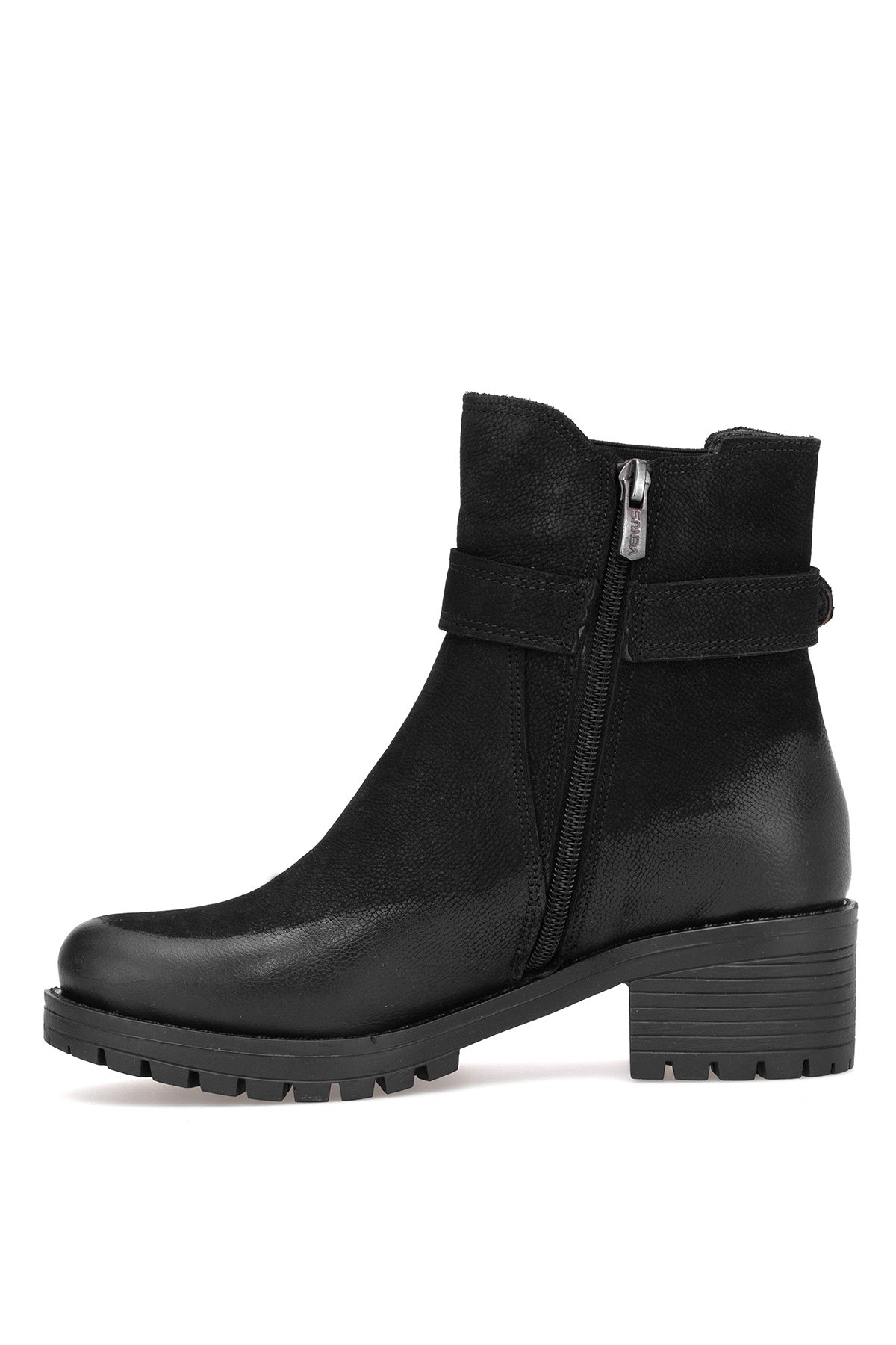 3376K Kadın Hakiki Deri Klasik Bot Siyah - Görsel 4