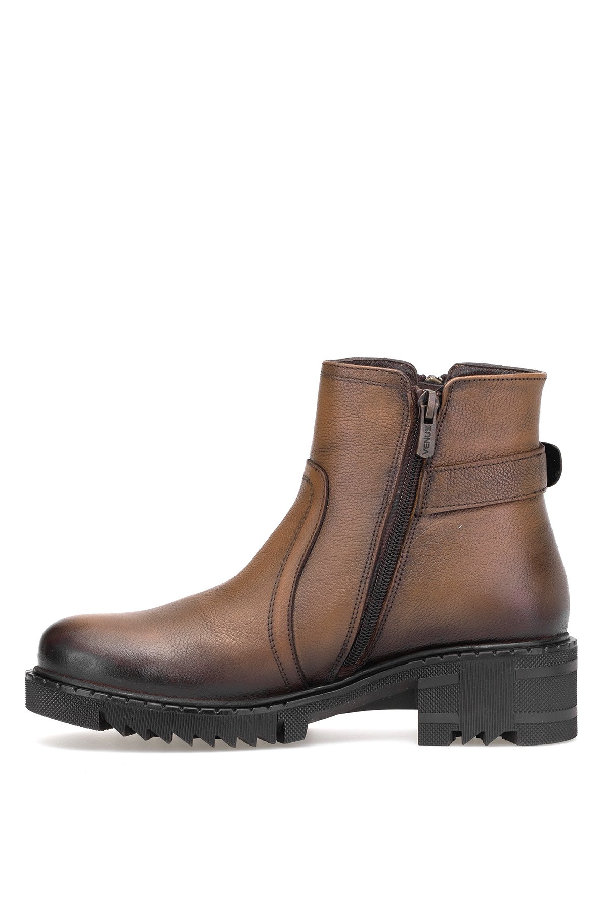 1950807K Kadın Hakiki Deri Klasik Bot Taba - Görsel 4