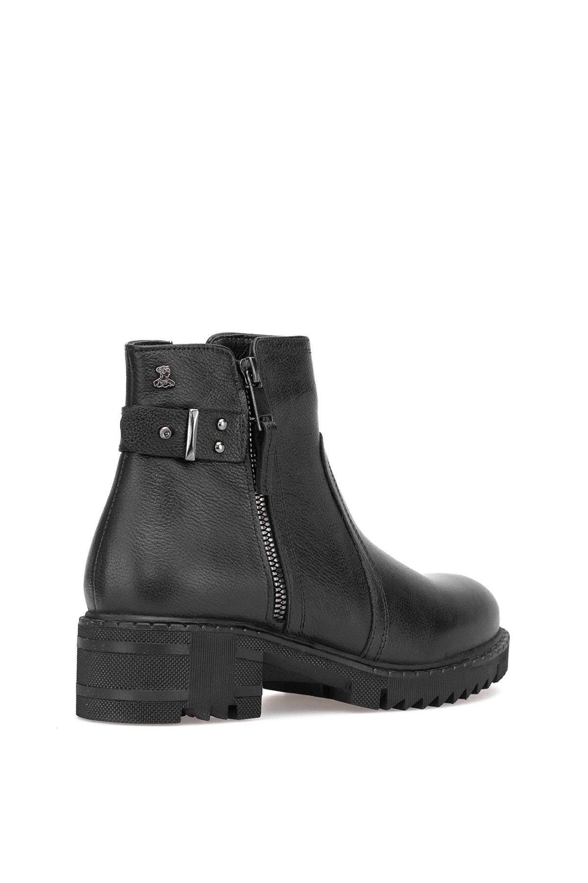 1950807K Kadın Hakiki Deri Klasik Bot Siyah - Görsel 5