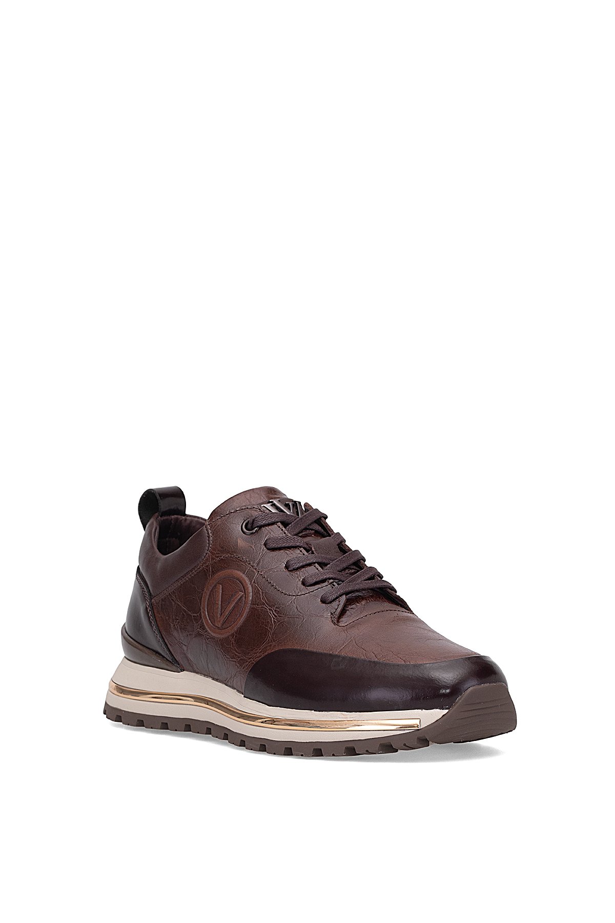 M112 Erkek Hakiki Deri Casual Ayakkabı Kahverengi - Görsel 3