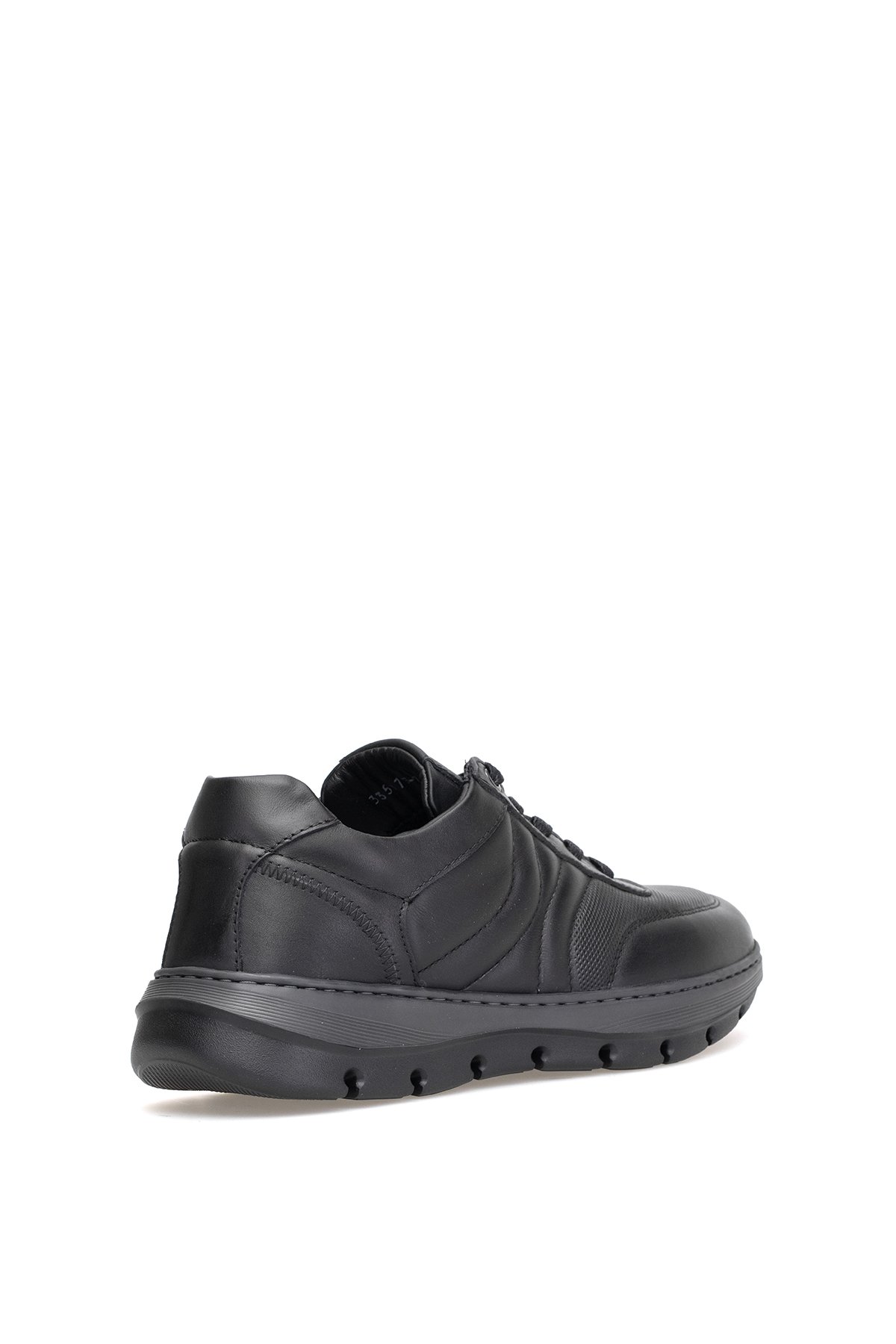 152-22249 Erkek Hakiki Deri Casual Ayakkabı Siyah - Görsel 5