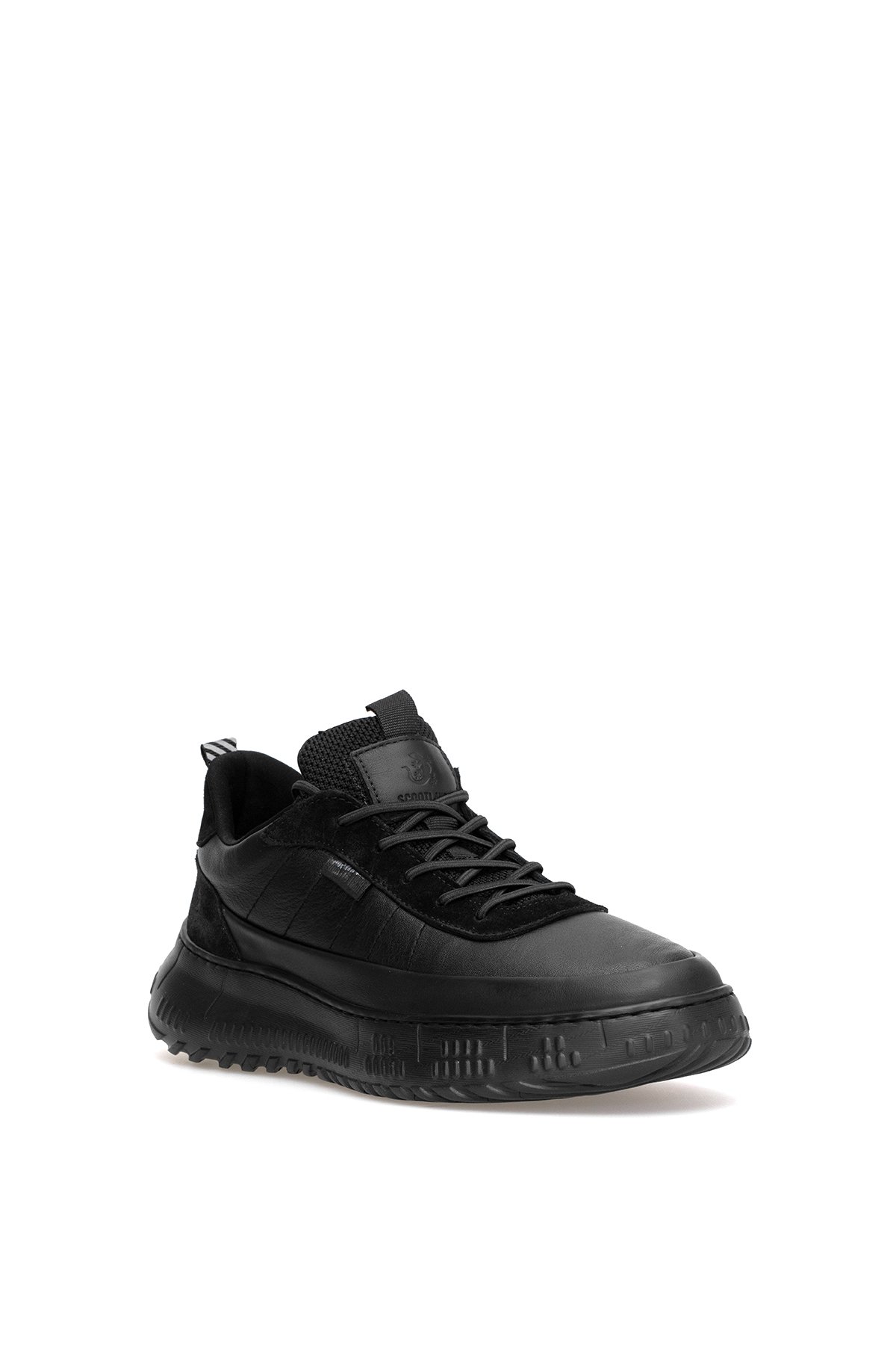 152-22487 Erkek Hakiki Deri Casual Ayakkabı Siyah - Görsel 3