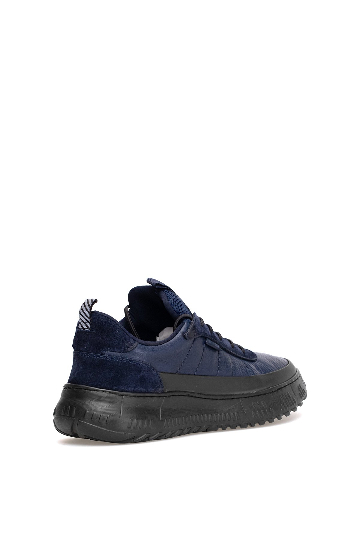 152-22487 Erkek Hakiki Deri Casual Ayakkabı Lacivert - Görsel 5