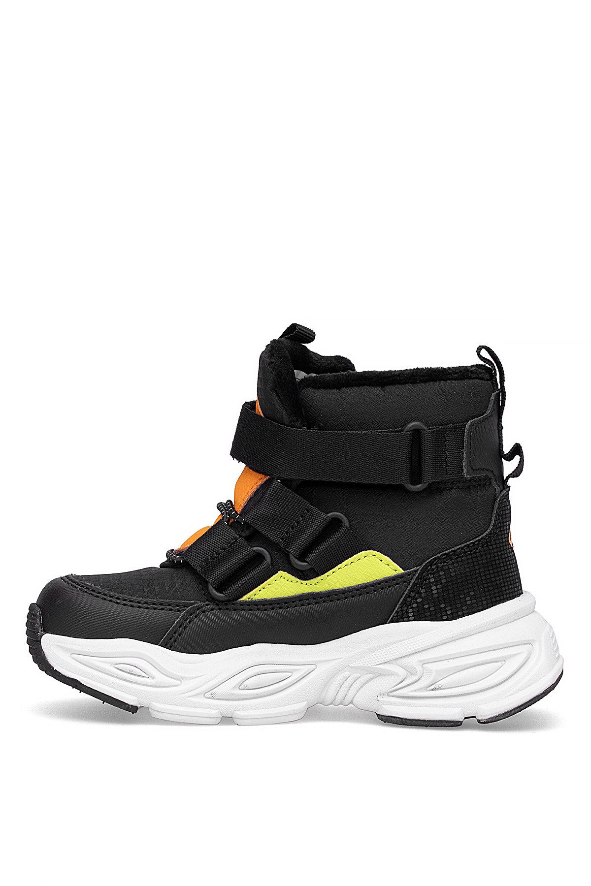 FK25-2087 Filet Erkek Çocuk Kar Botu Siyah - Sarı - Görsel 4
