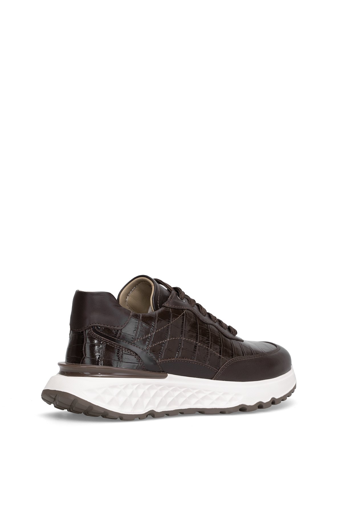 152-22291 Erkek Hakiki Deri Casual Ayakkabı Kahverengi - Görsel 5