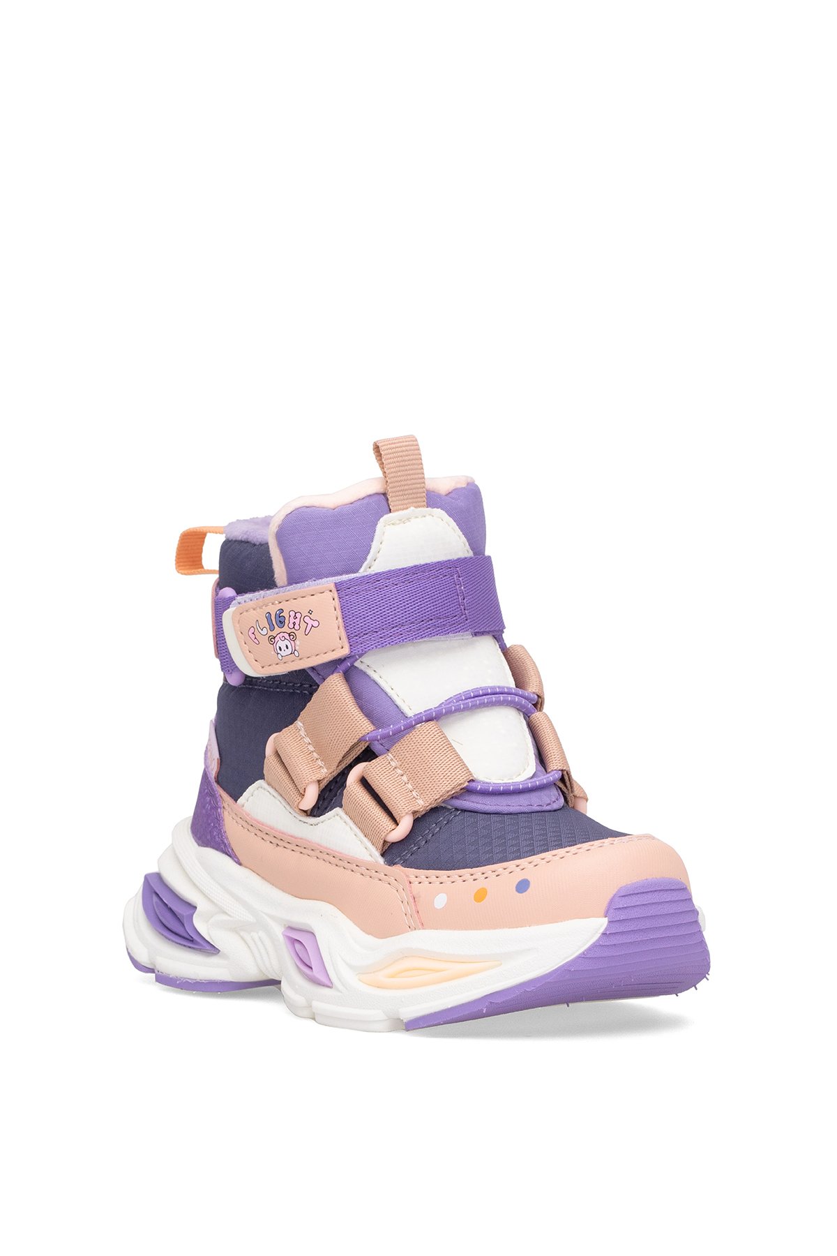PK25-2087 Patik Erkek Çocuk Kar Botu Mor - Görsel 3