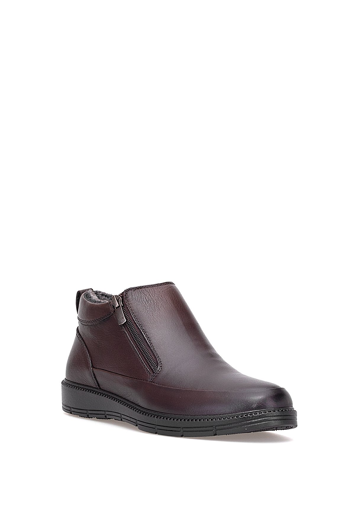 5510 Erkek Hakiki Deri Düz Bot Kahverengi - Görsel 3