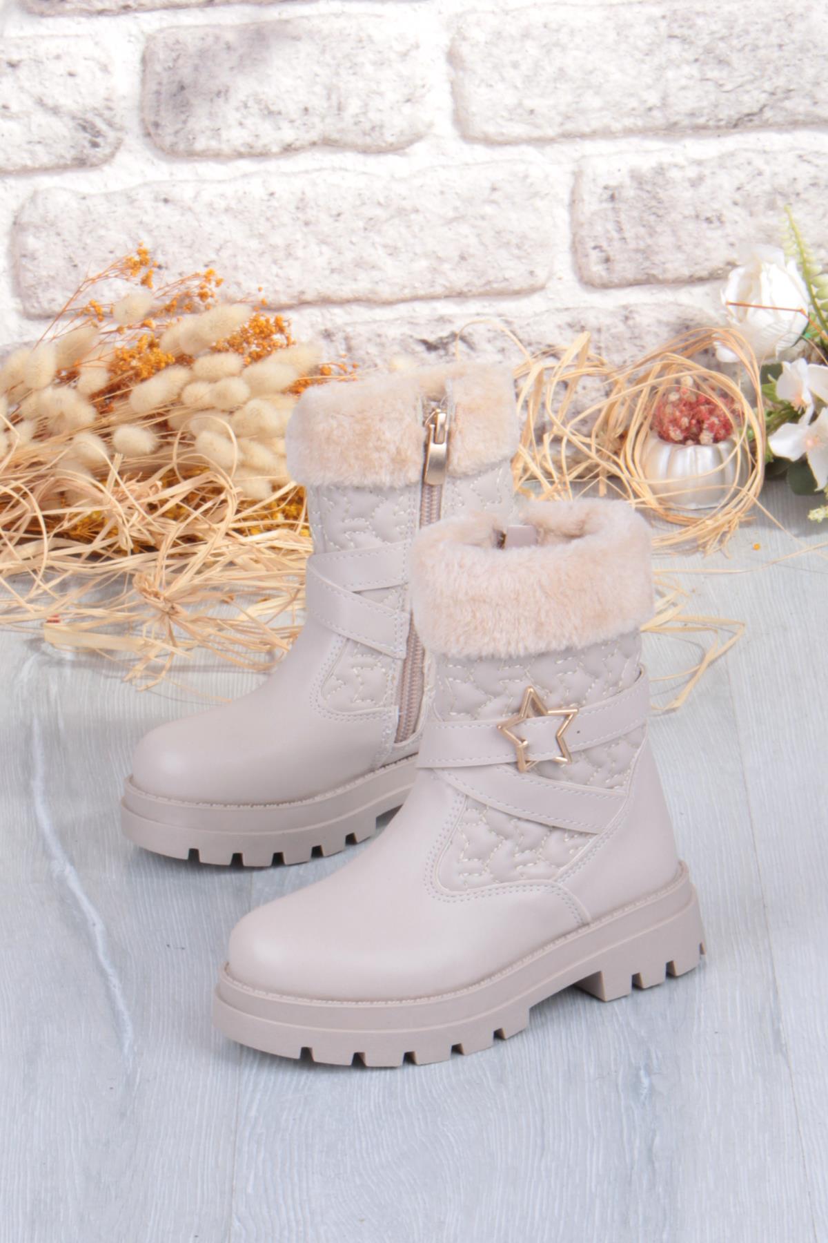 Cool Evla Anatomik Sıcak Astar Kaymaz Taban Kız Çocuk Bot - Görsel 4