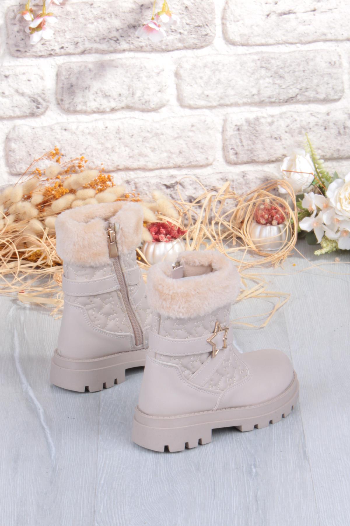 Cool Evla Anatomik Sıcak Astar Kaymaz Taban Kız Çocuk Bot - Görsel 5