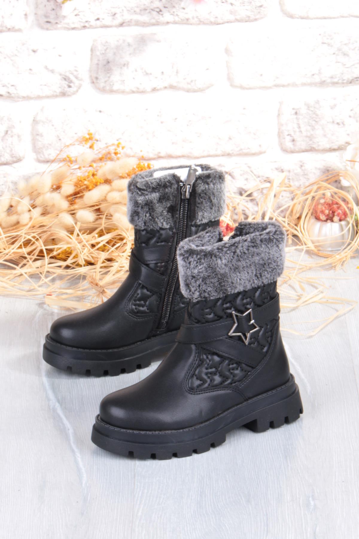 Cool Evla Anatomik Sıcak Astar Kaymaz Taban Kız Çocuk Bot - Görsel 4