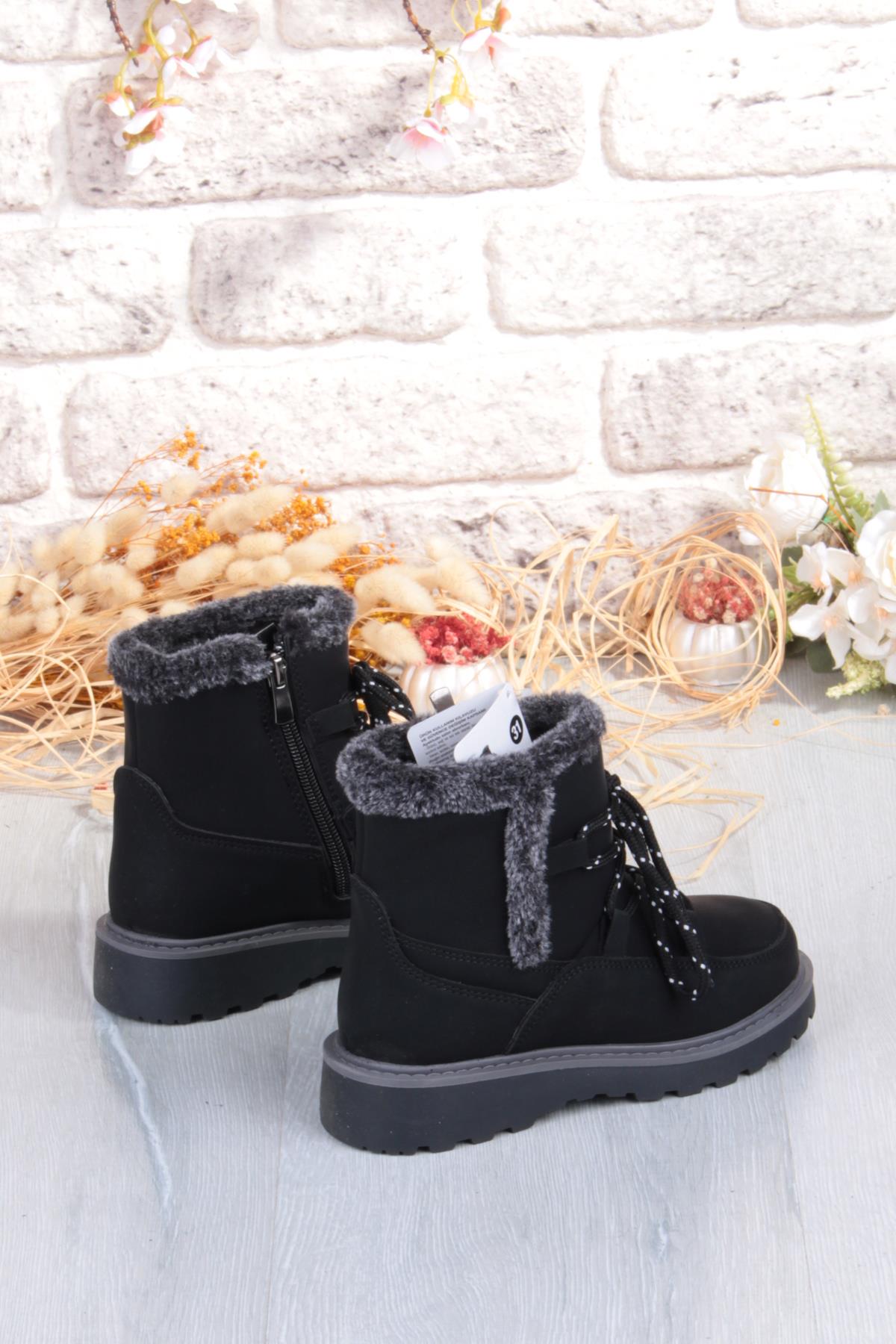 Cool Lina Anatomik Sıcak Astar Kaymaz Taban Kız Çocuk Bot - Görsel 5